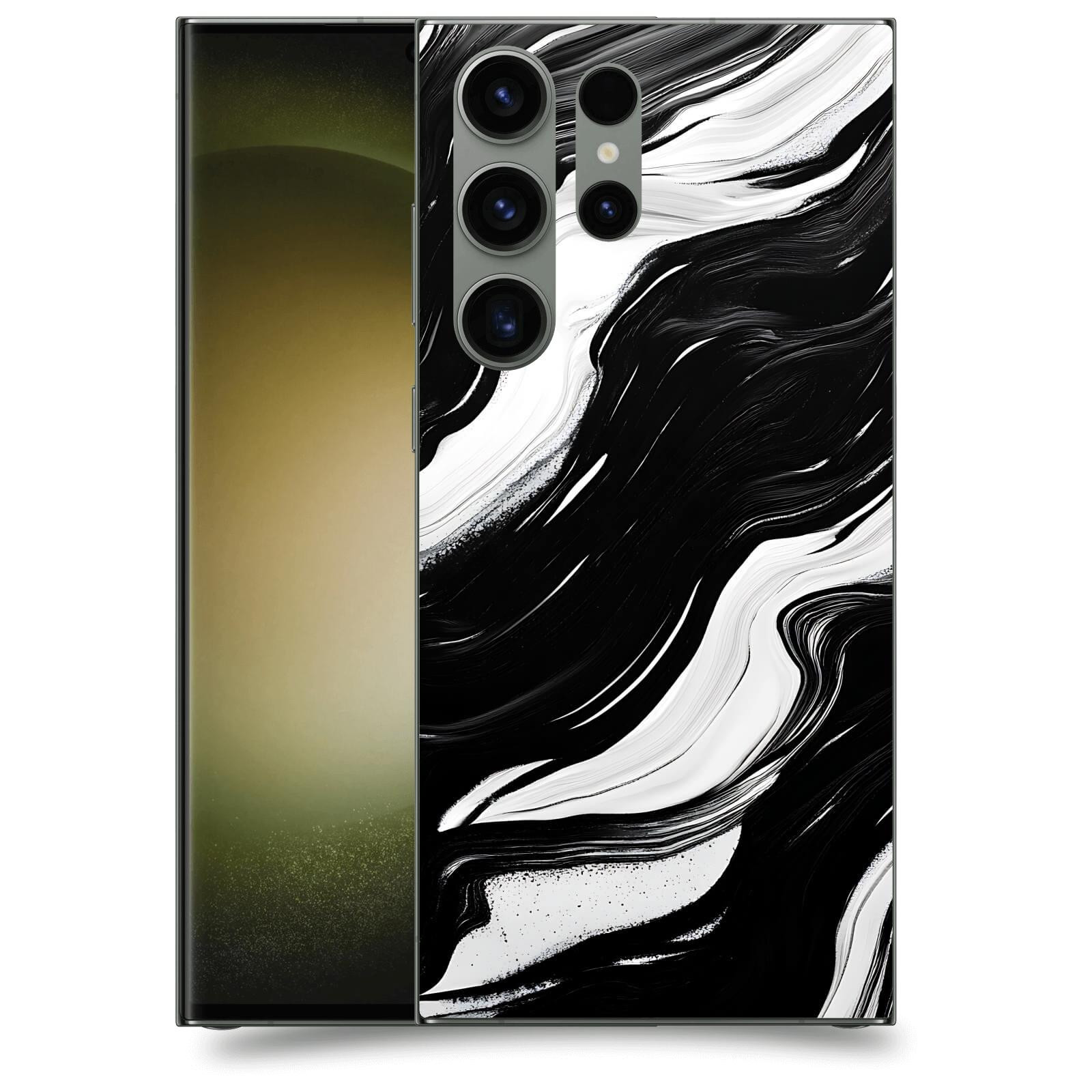 ACOVER Kryt na mobil Samsung Galaxy S23 Ultra 5G - Monochromie a Proudění