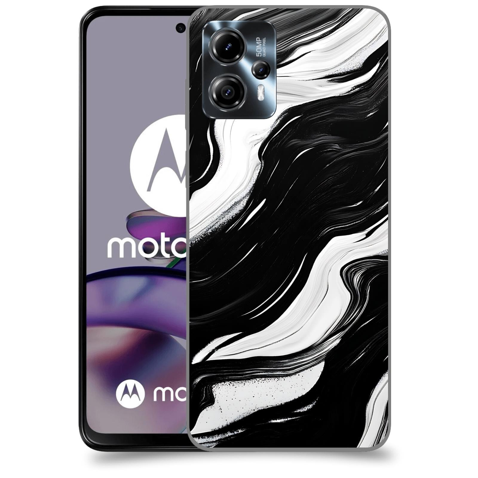 ACOVER Kryt na mobil Motorola Moto G13 - Monochromie a Proudění