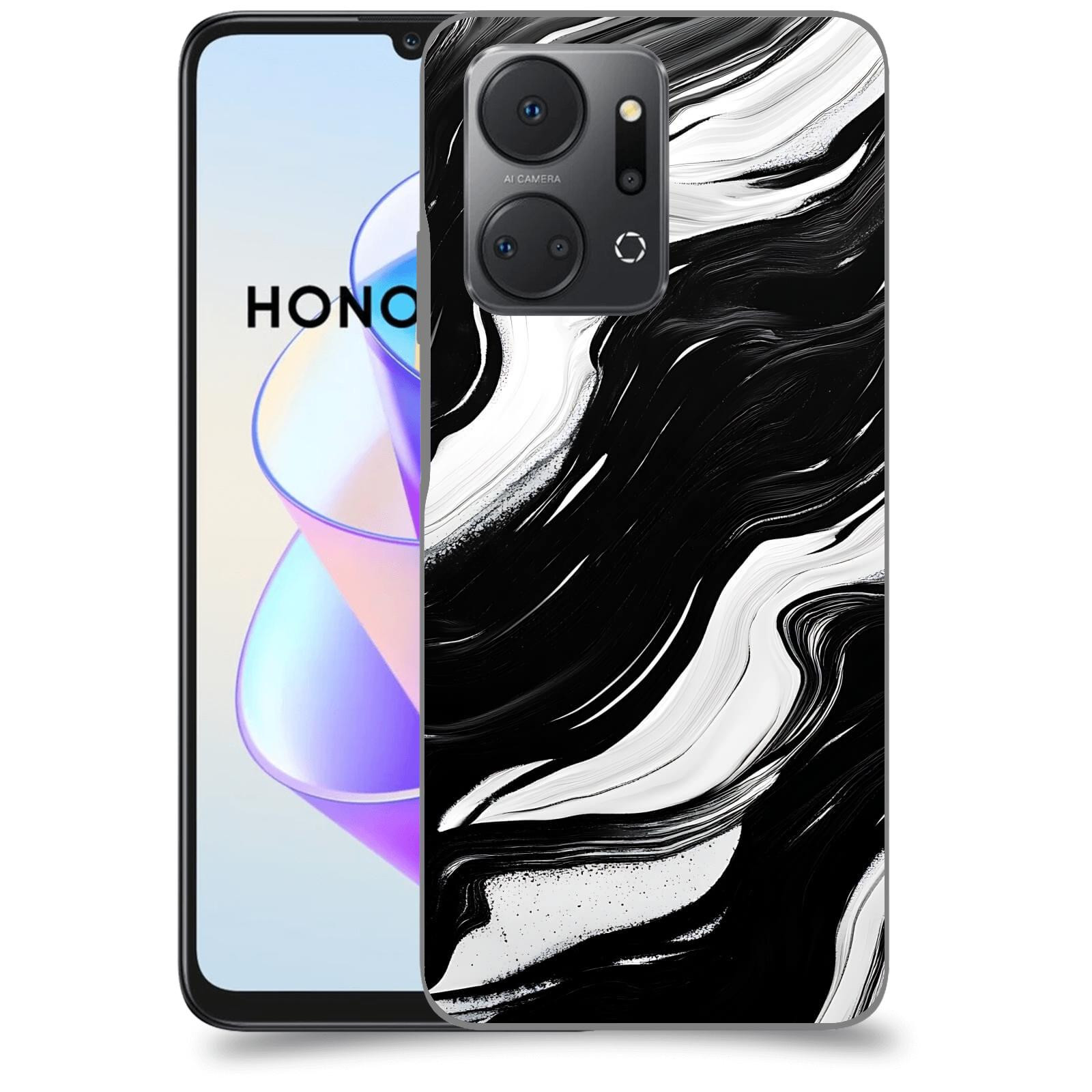 ACOVER Kryt na mobil HONOR X7a - Monochromie a Proudění