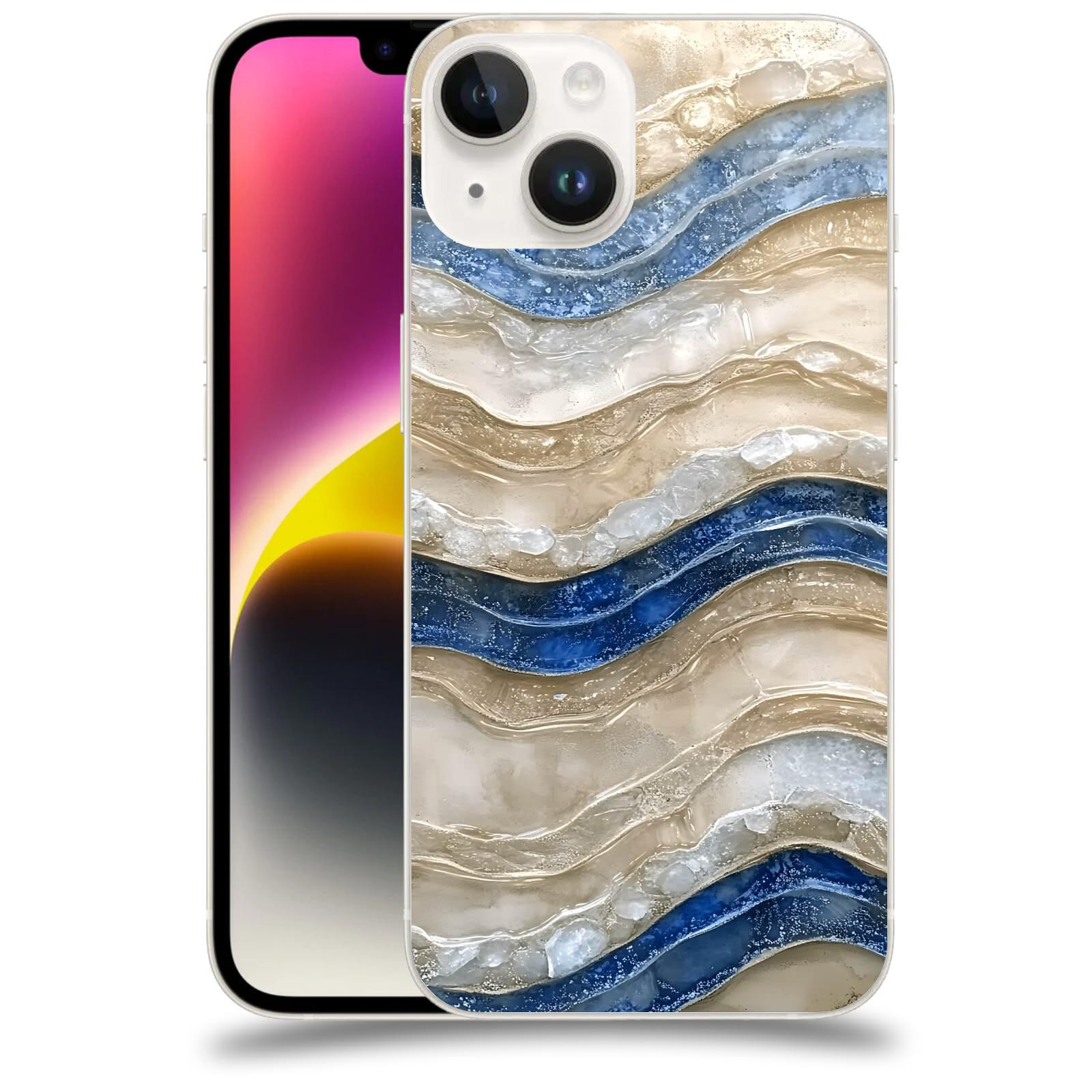 ACOVER Kryt na mobil Apple iPhone 14 - Struktura a Harmonie