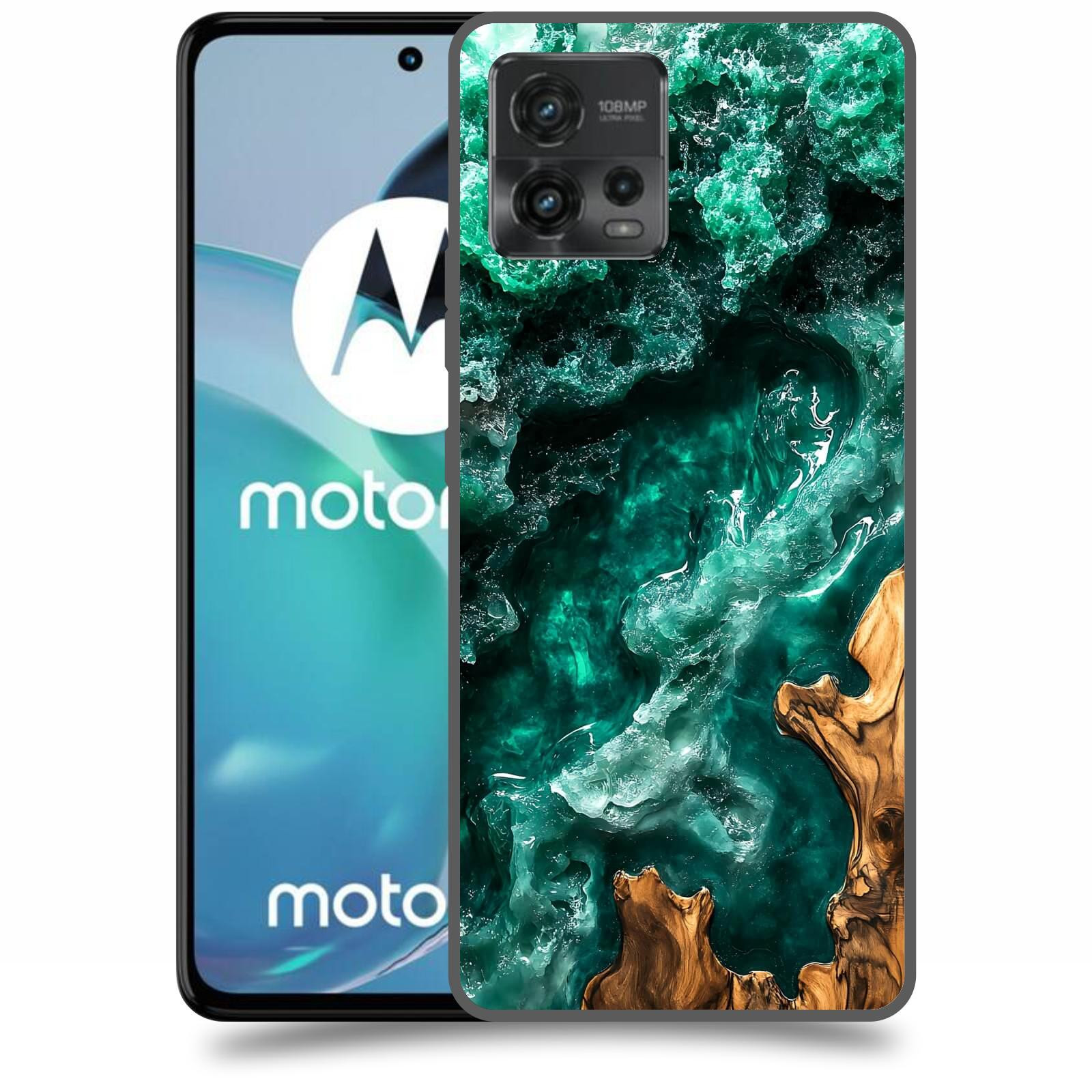 ACOVER Kryt na mobil Motorola Moto G72 - Forest Wood I