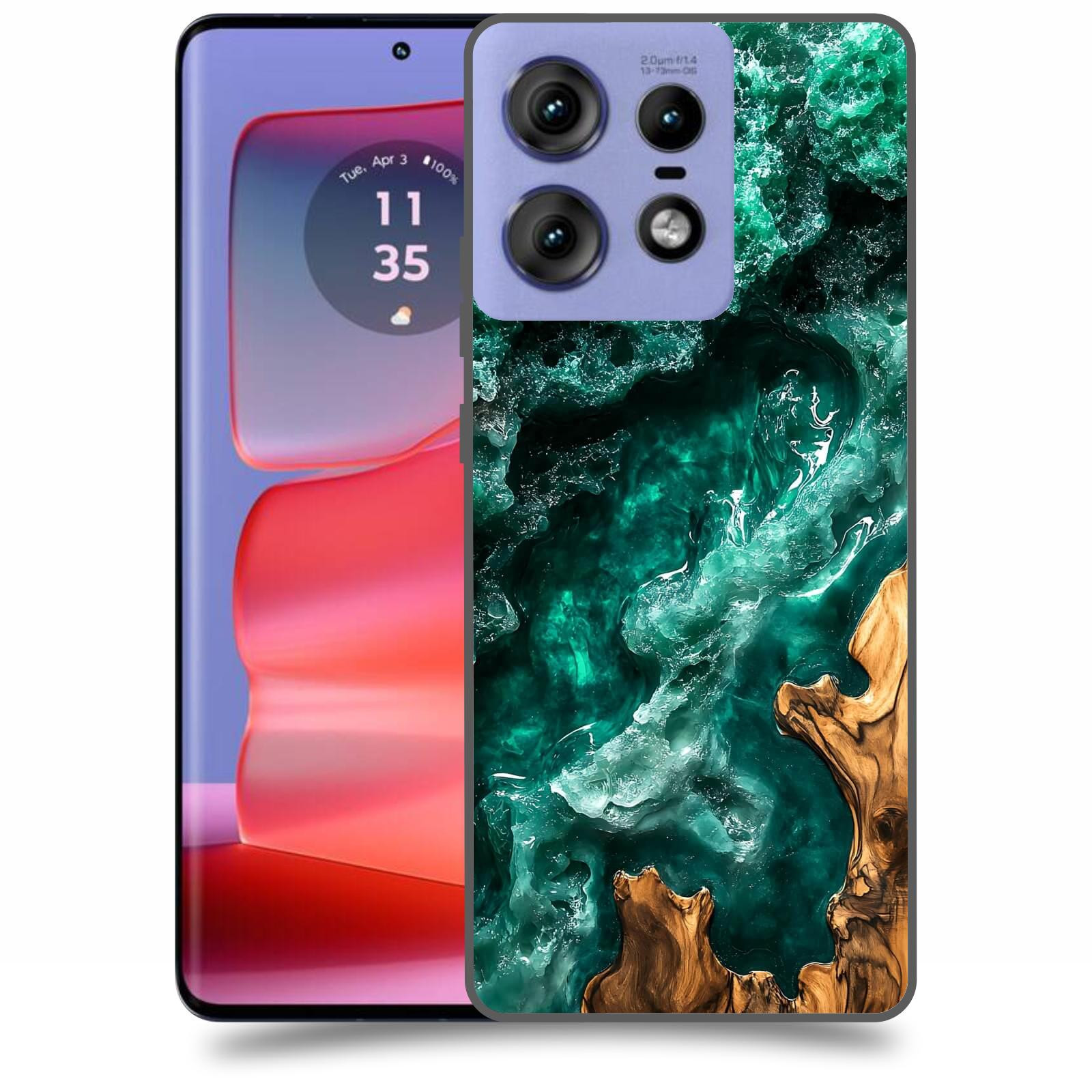 ACOVER Kryt na mobil Motorola Edge 50 Pro - Forest Wood I