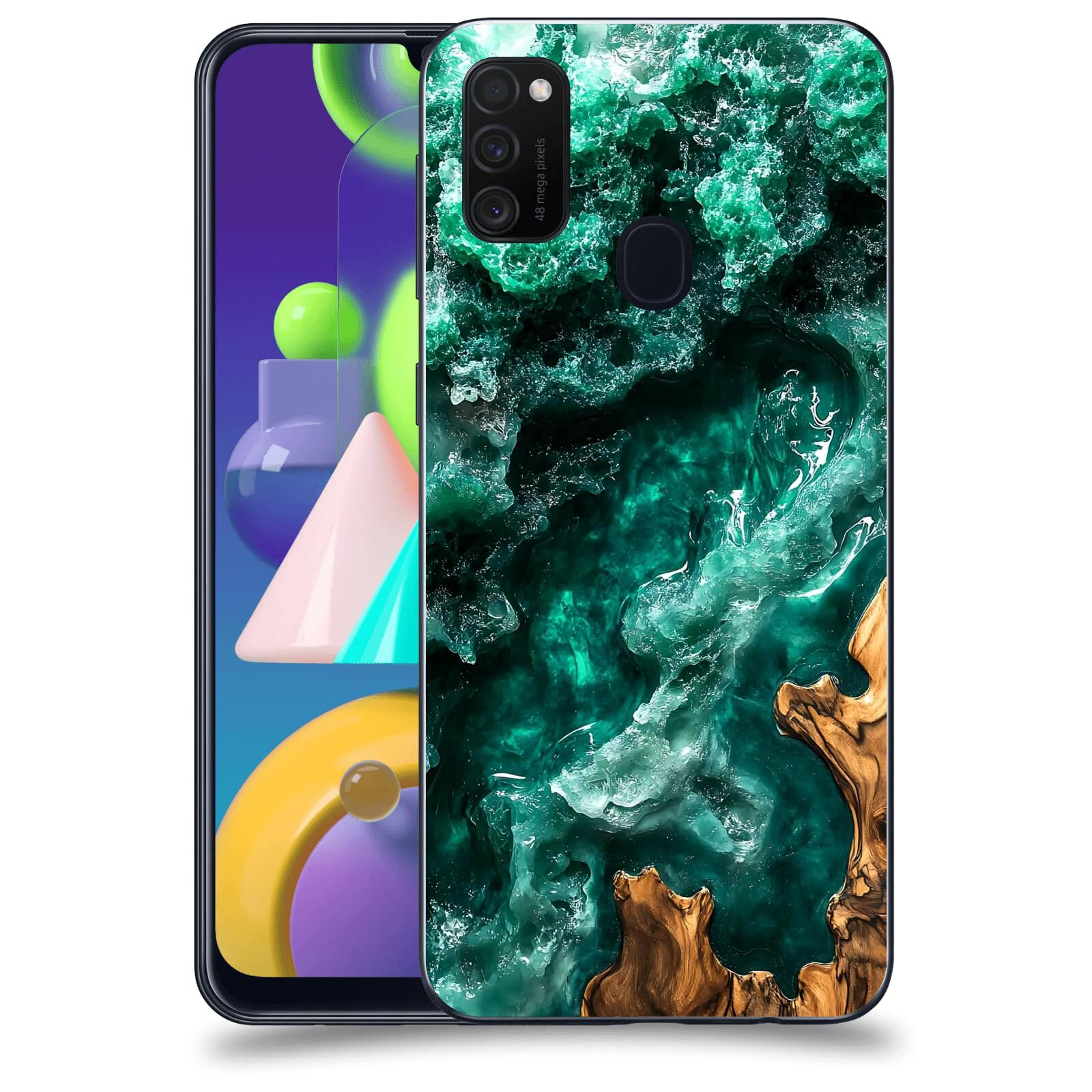 ACOVER Kryt na mobil Samsung Galaxy M21 M215F - Forest Wood I