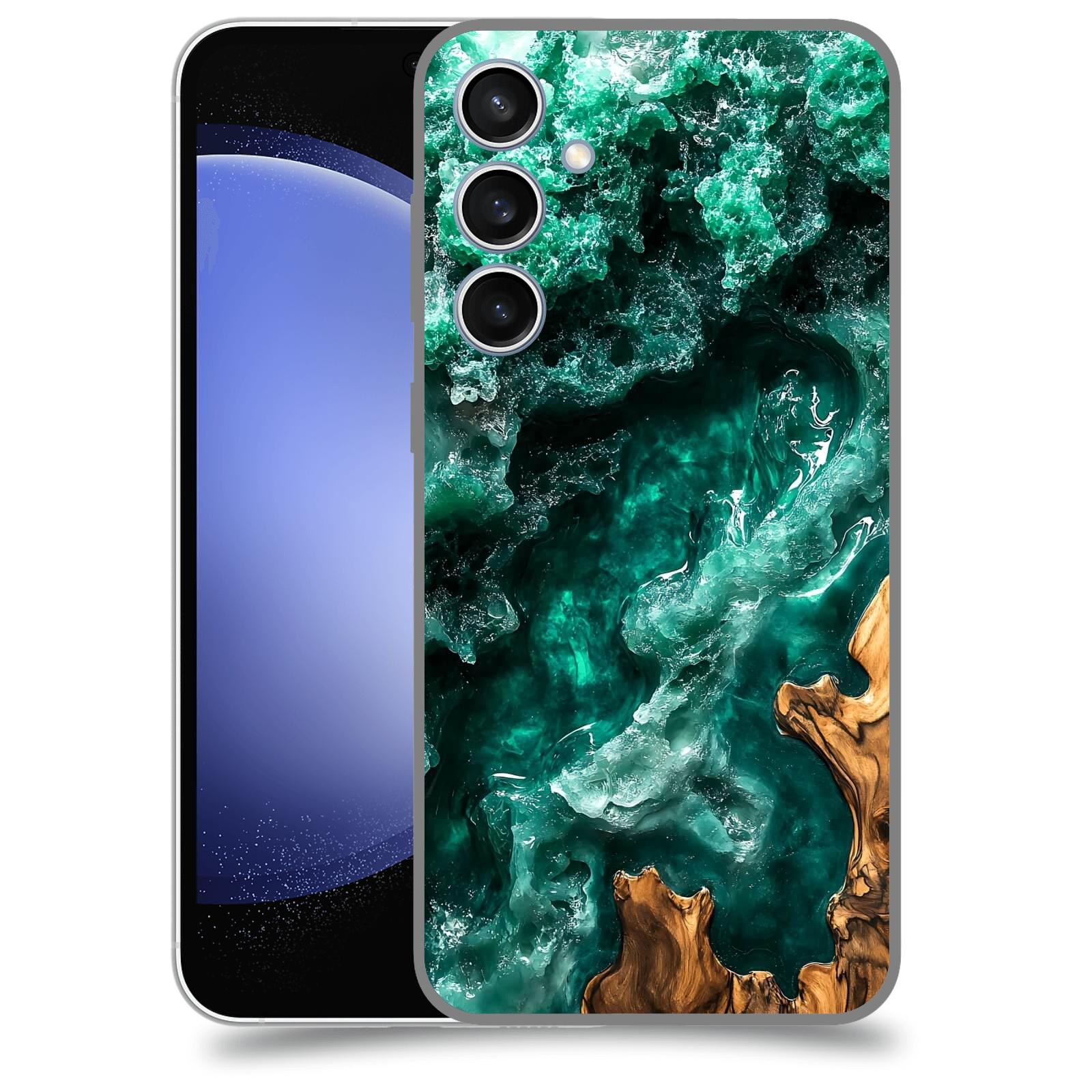 ACOVER Kryt na mobil Samsung Galaxy S23 FE - Forest Wood I