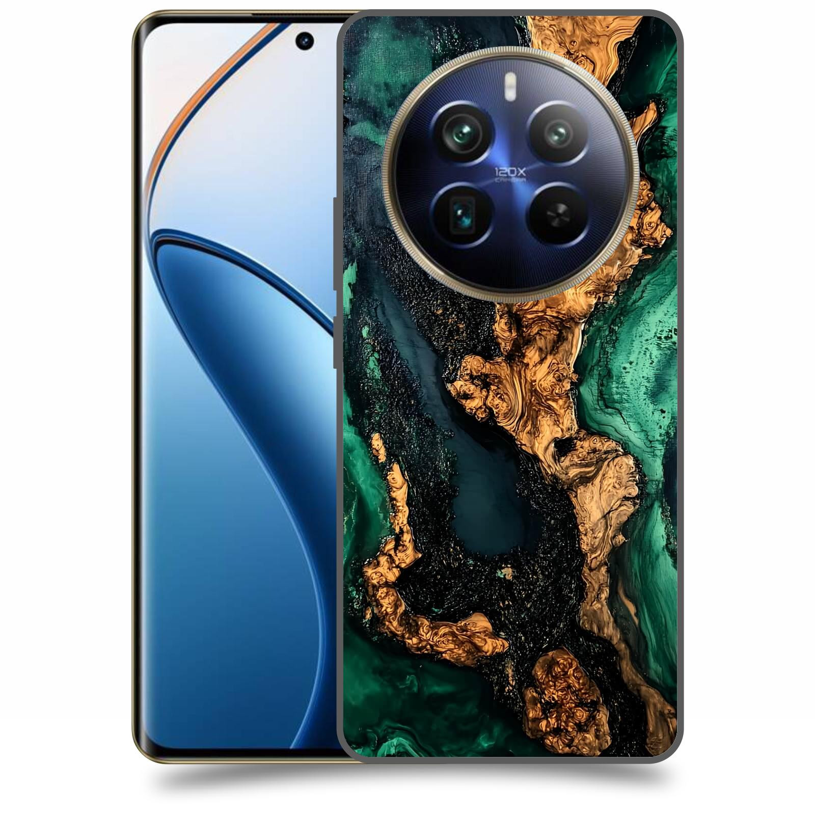 ACOVER Kryt na mobil Realme 12 pro+ 5g - Forest Wood II