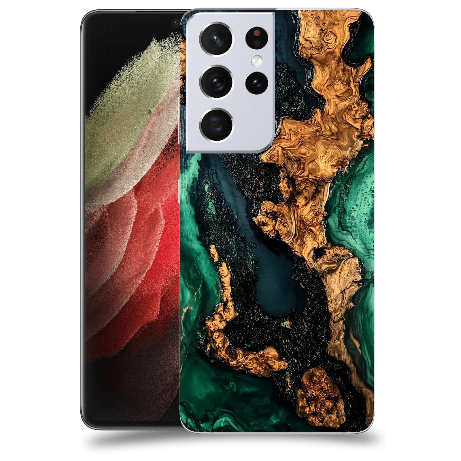 ACOVER Kryt na mobil Samsung Galaxy S21 Ultra 5G G998B - Forest Wood II