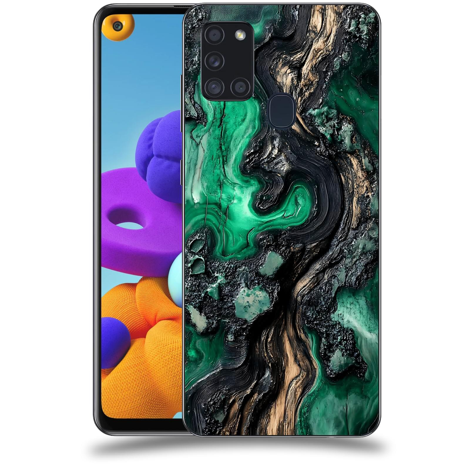 ACOVER Kryt na mobil Samsung Galaxy A21s - Forest Wood III