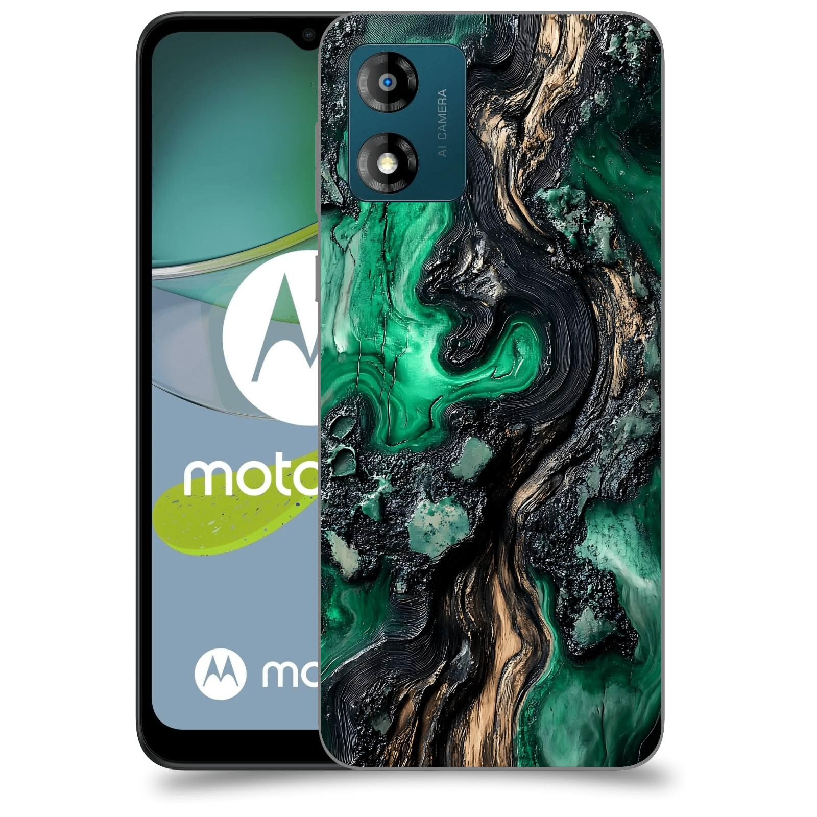 ACOVER Kryt na mobil Motorola Moto E13 - Forest Wood III