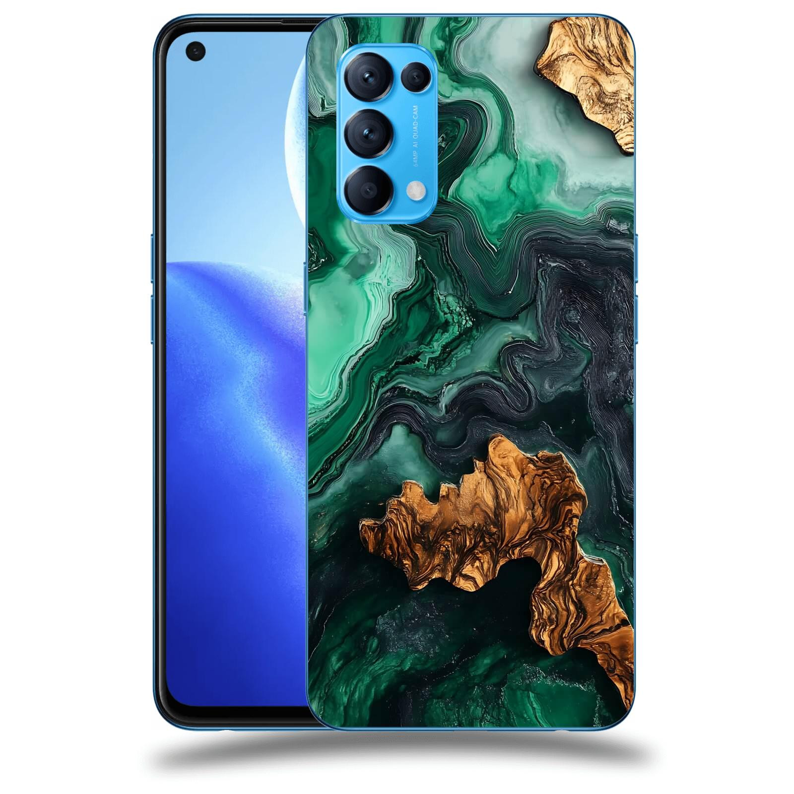 ACOVER Kryt na mobil OPPO Reno 5 5G - Forest Wood IV