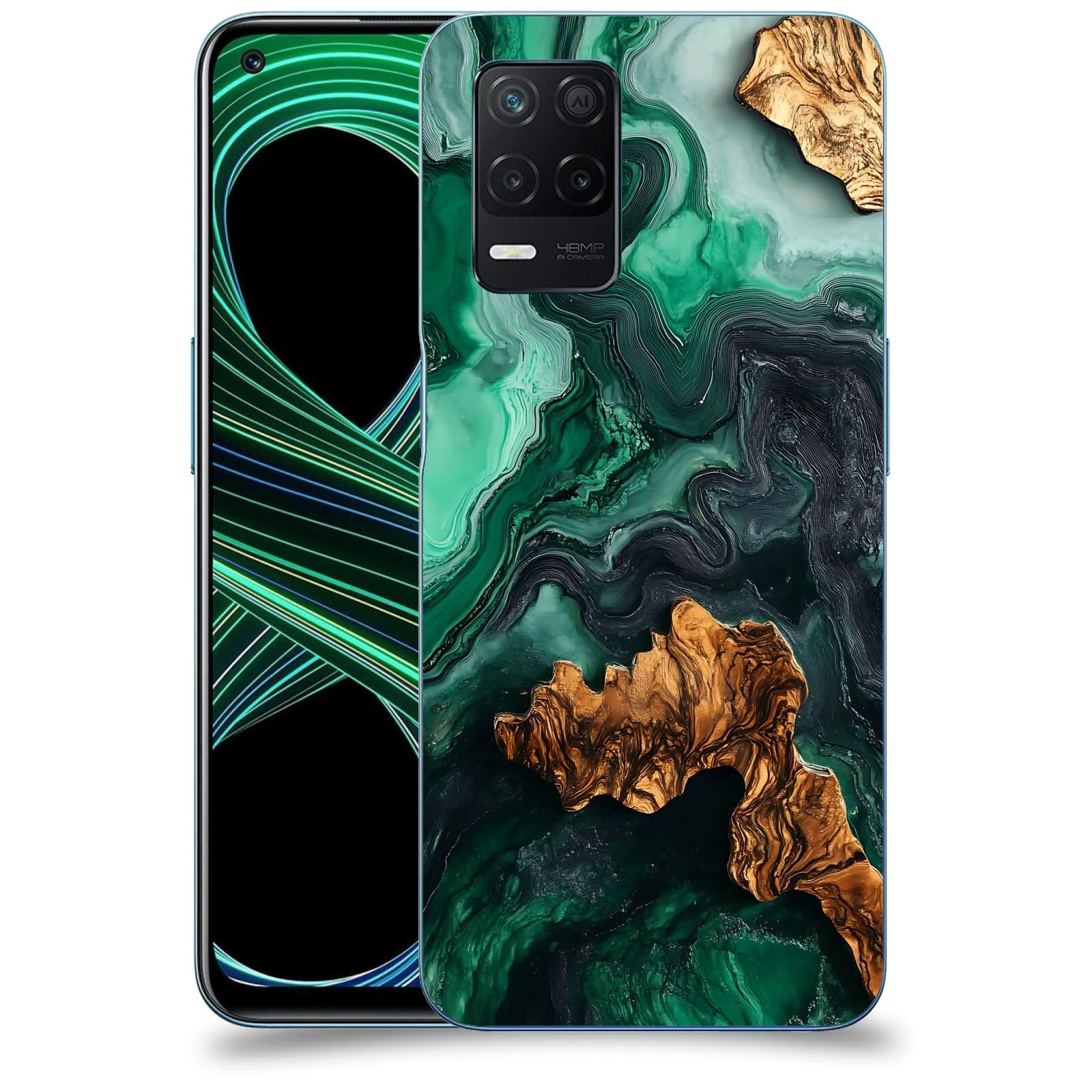 ACOVER Kryt na mobil Realme 8 5G - Forest Wood IV