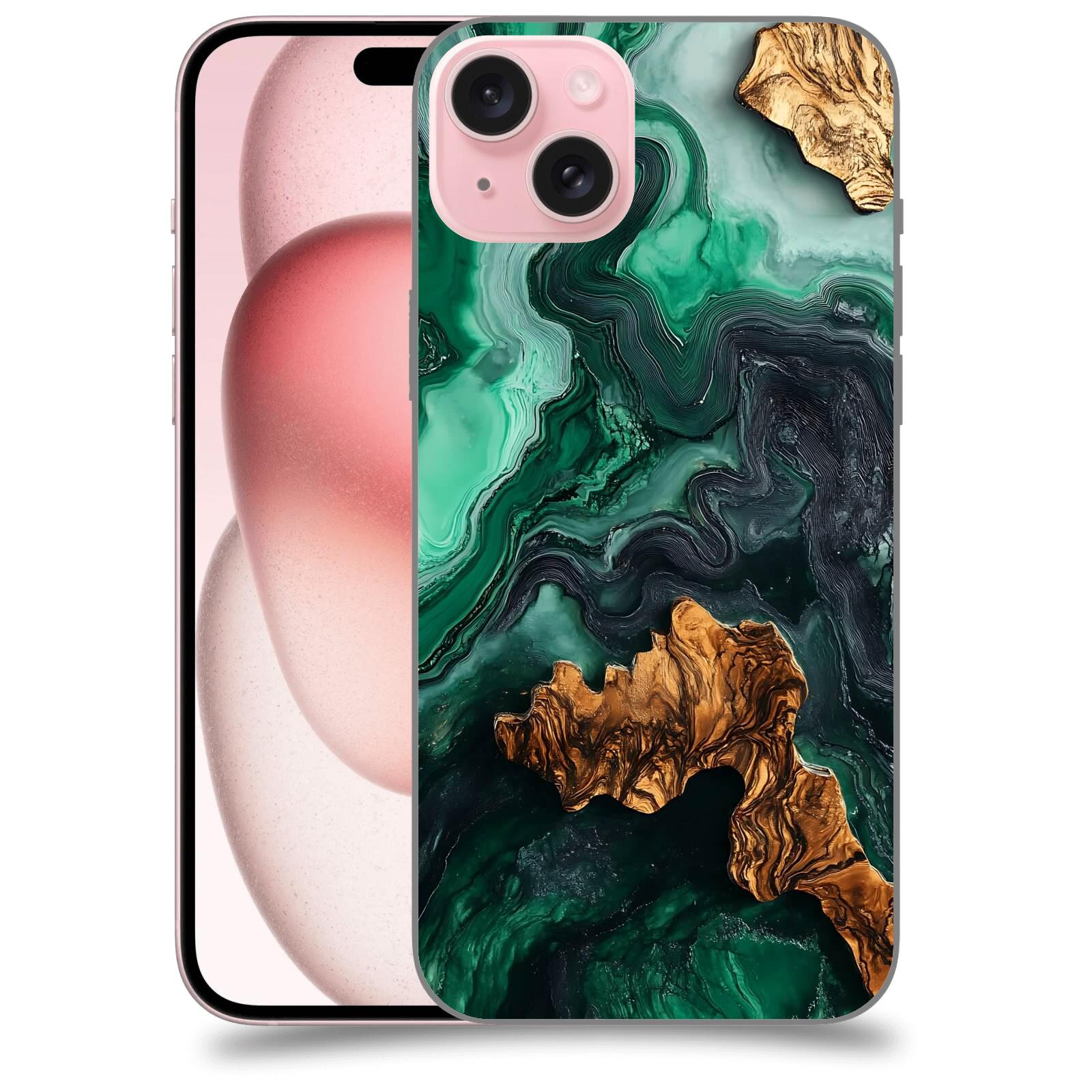 ACOVER Kryt na mobil Apple iPhone 15 plus - Forest Wood IV