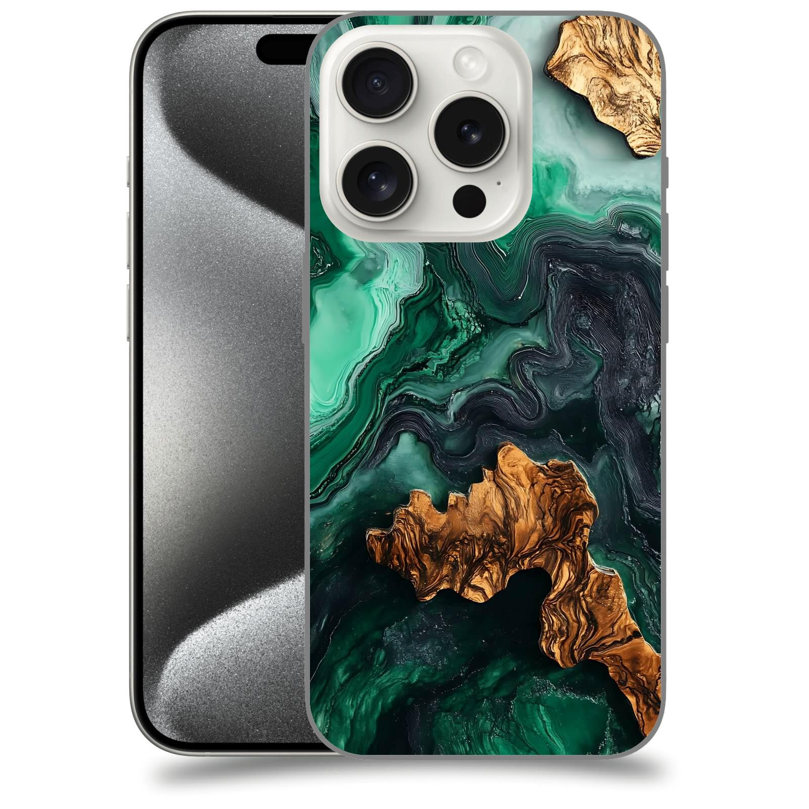 ACOVER Kryt na mobil Apple iPhone 15 pro - Forest Wood IV