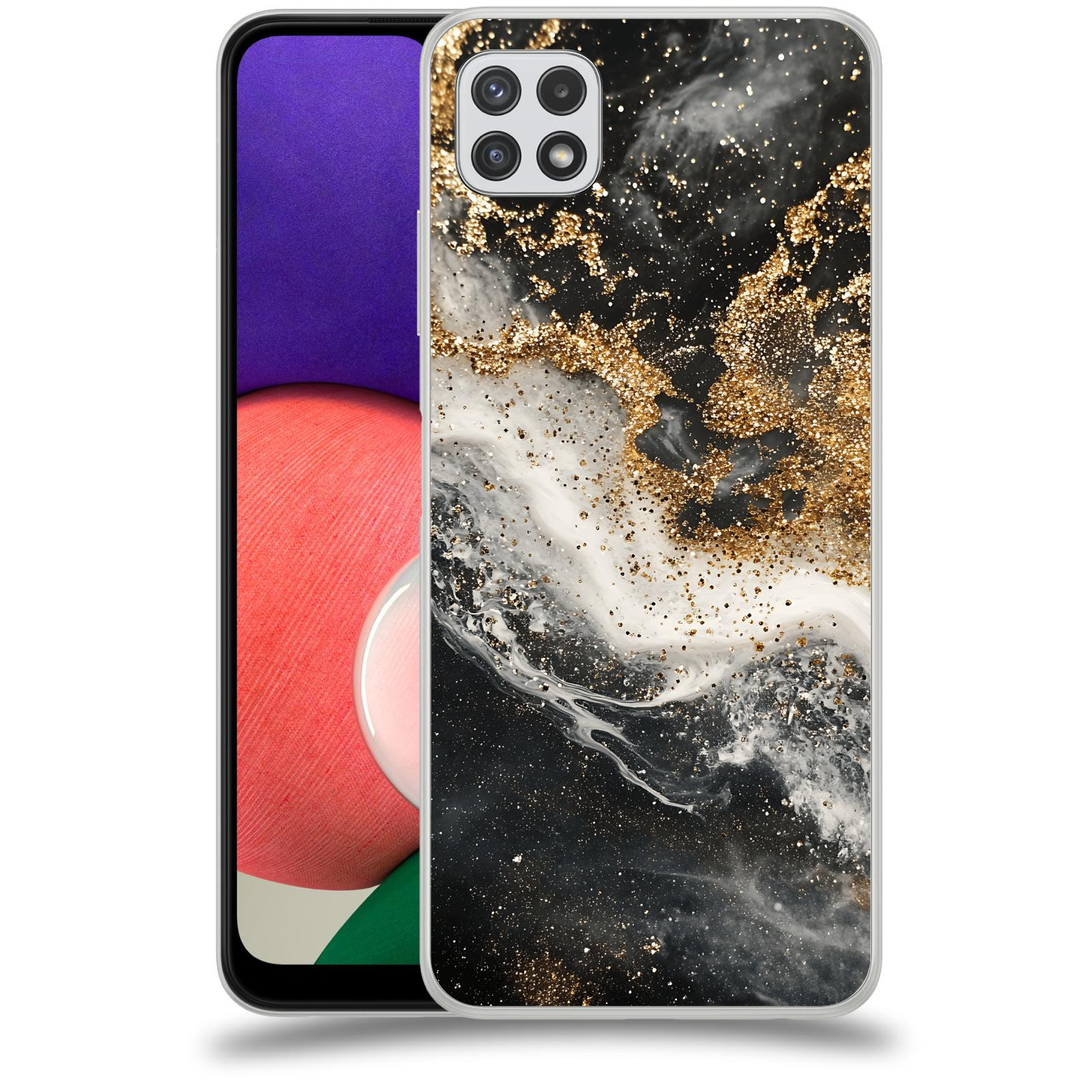 ACOVER Kryt na mobil Samsung Galaxy A22 A225F - Liquid Gold I
