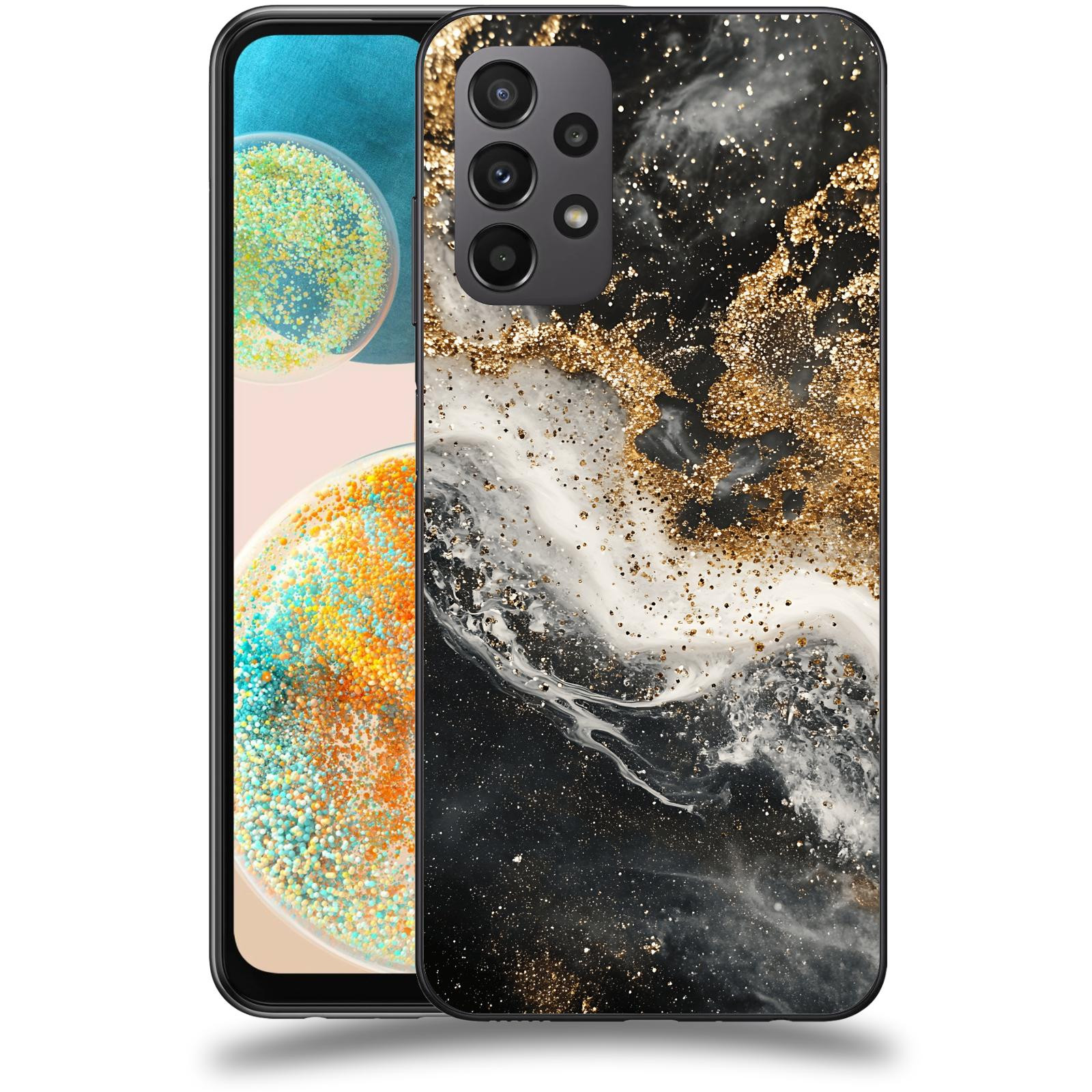 ACOVER Kryt na mobil Samsung Galaxy A23 - Liquid Gold I