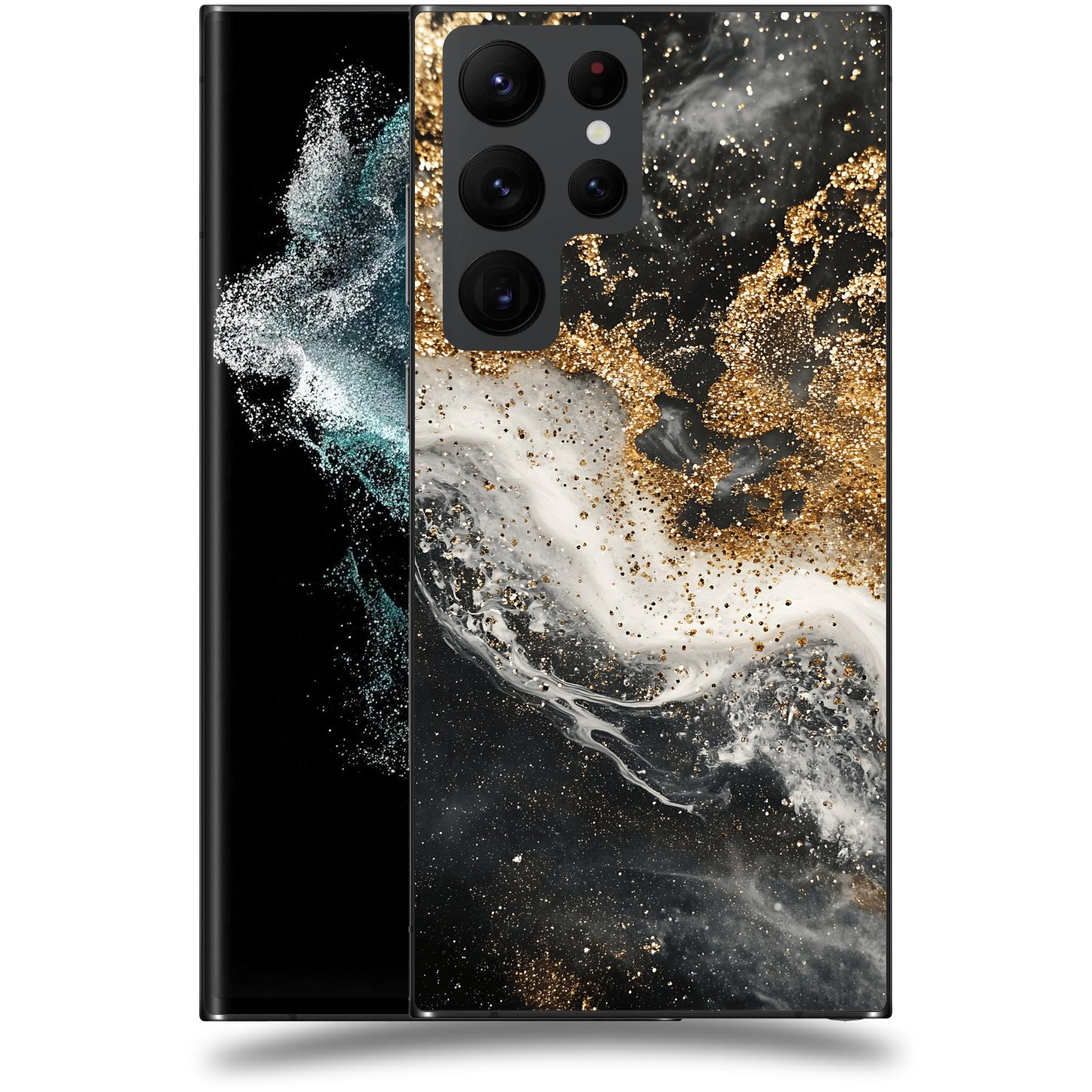 ACOVER Kryt na mobil Samsung Galaxy S22 Ultra 5G - Liquid Gold I