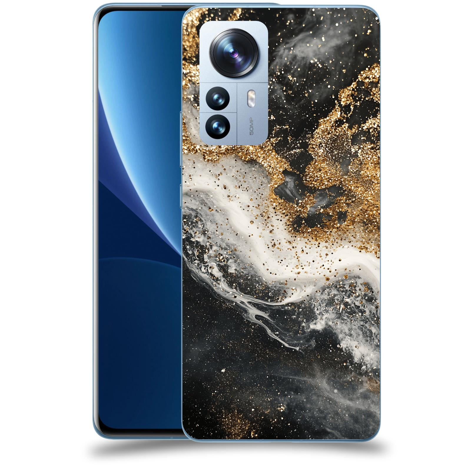 ACOVER Kryt na mobil Xiaomi 12 Pro - Liquid Gold I