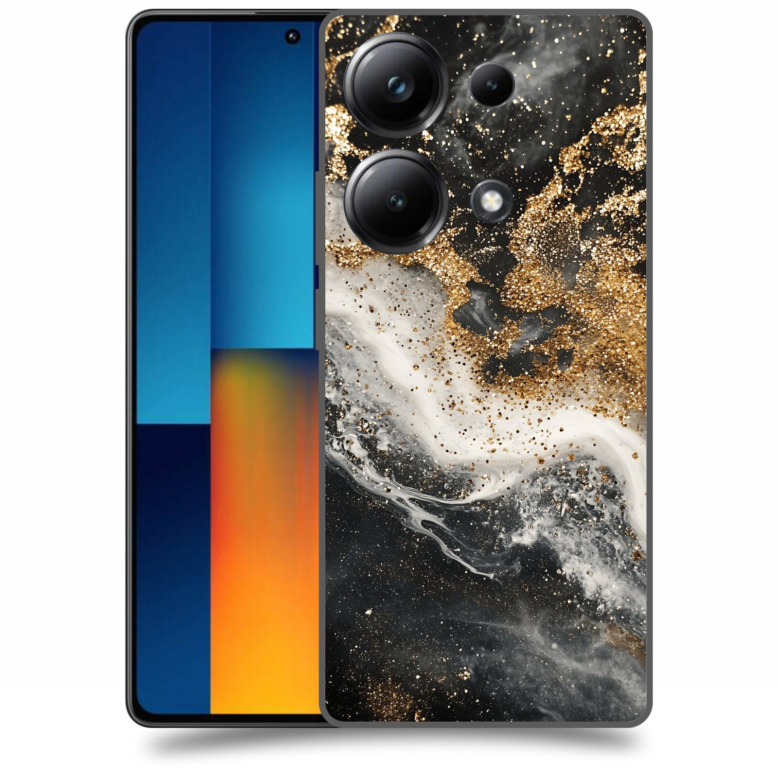 ACOVER Kryt na mobil Poco M6 - Liquid Gold I