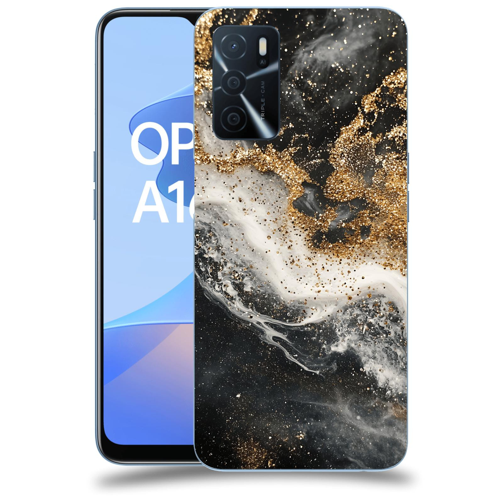 ACOVER Kryt na mobil OPPO A16s - Liquid Gold I