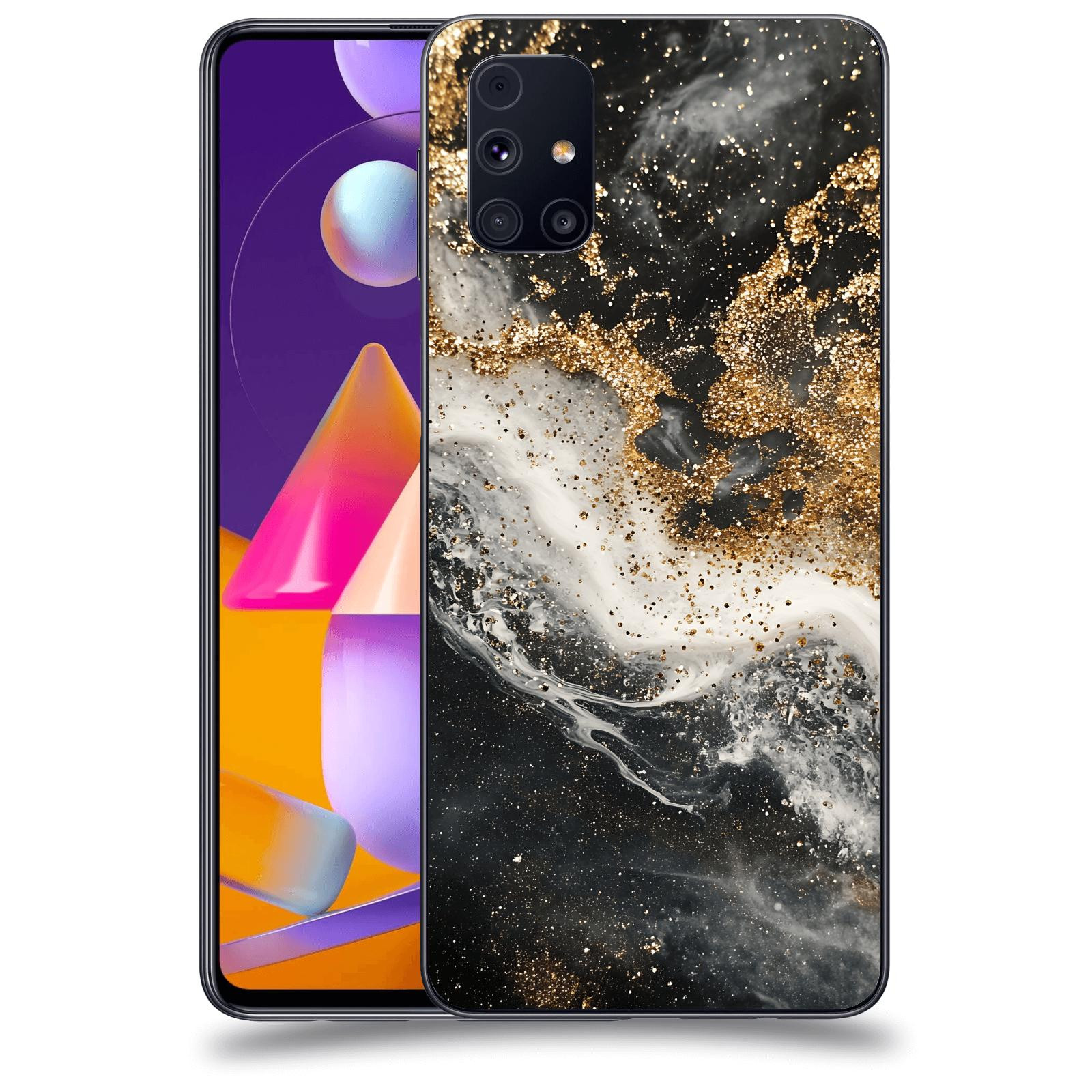 ACOVER Kryt na mobil Samsung Galaxy M31s - Liquid Gold I