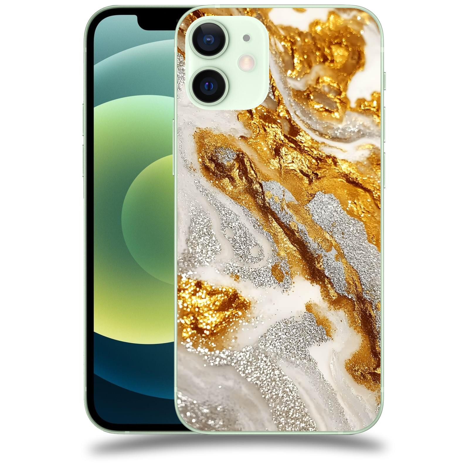 ACOVER Kryt na mobil Apple iPhone 12 mini - Liquid Gold II