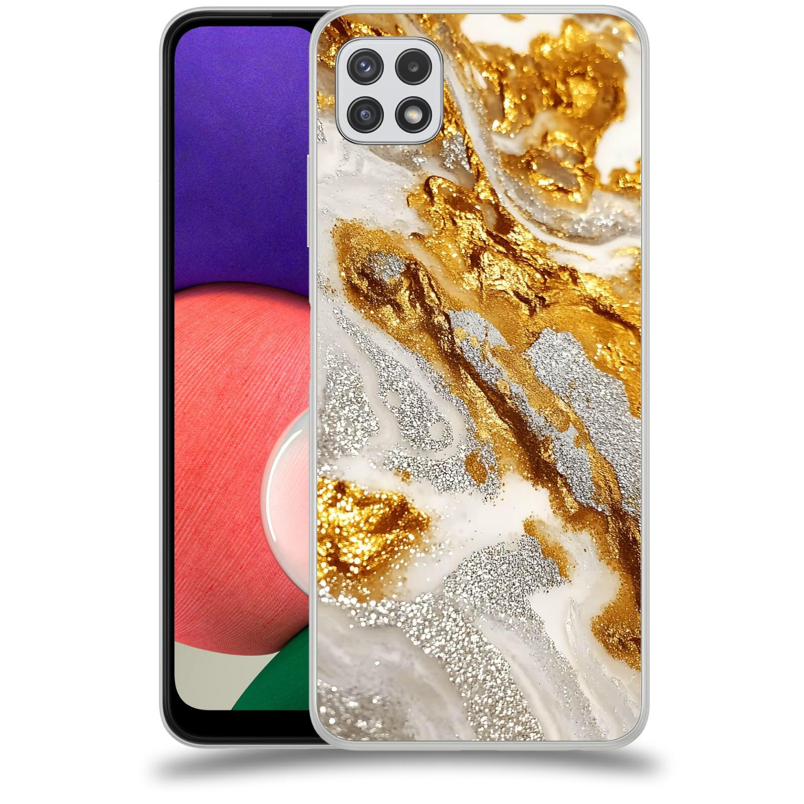 ACOVER Kryt na mobil Samsung Galaxy A22 A225F - Liquid Gold II