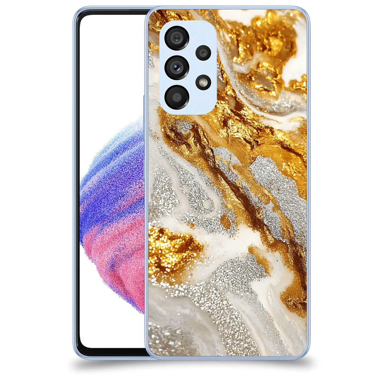 ACOVER Kryt na mobil Samsung Galaxy A32 5G A326B - Liquid Gold II