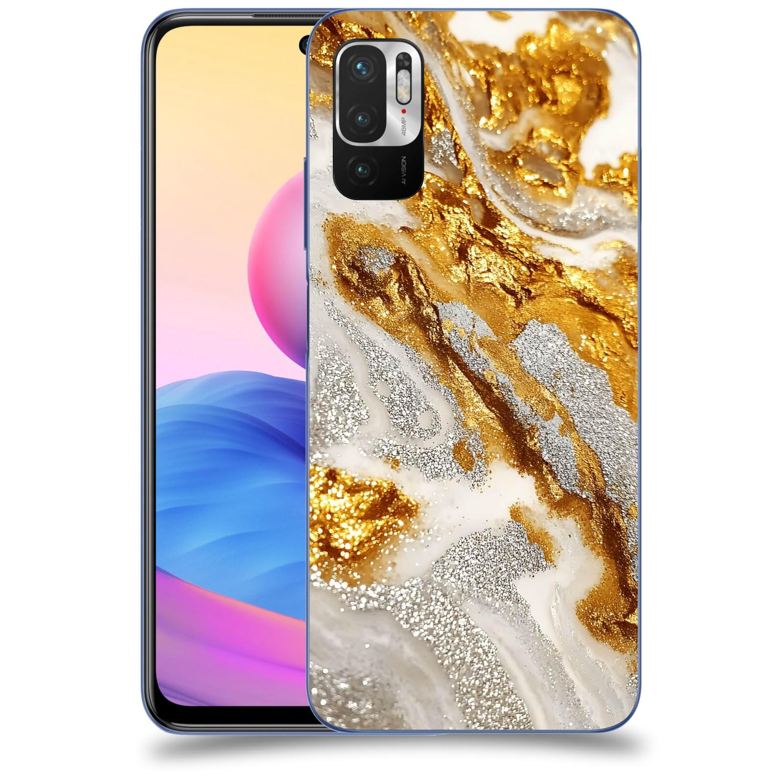 ACOVER Kryt na mobil Xiaomi Redmi Note 10 5G - Liquid Gold II