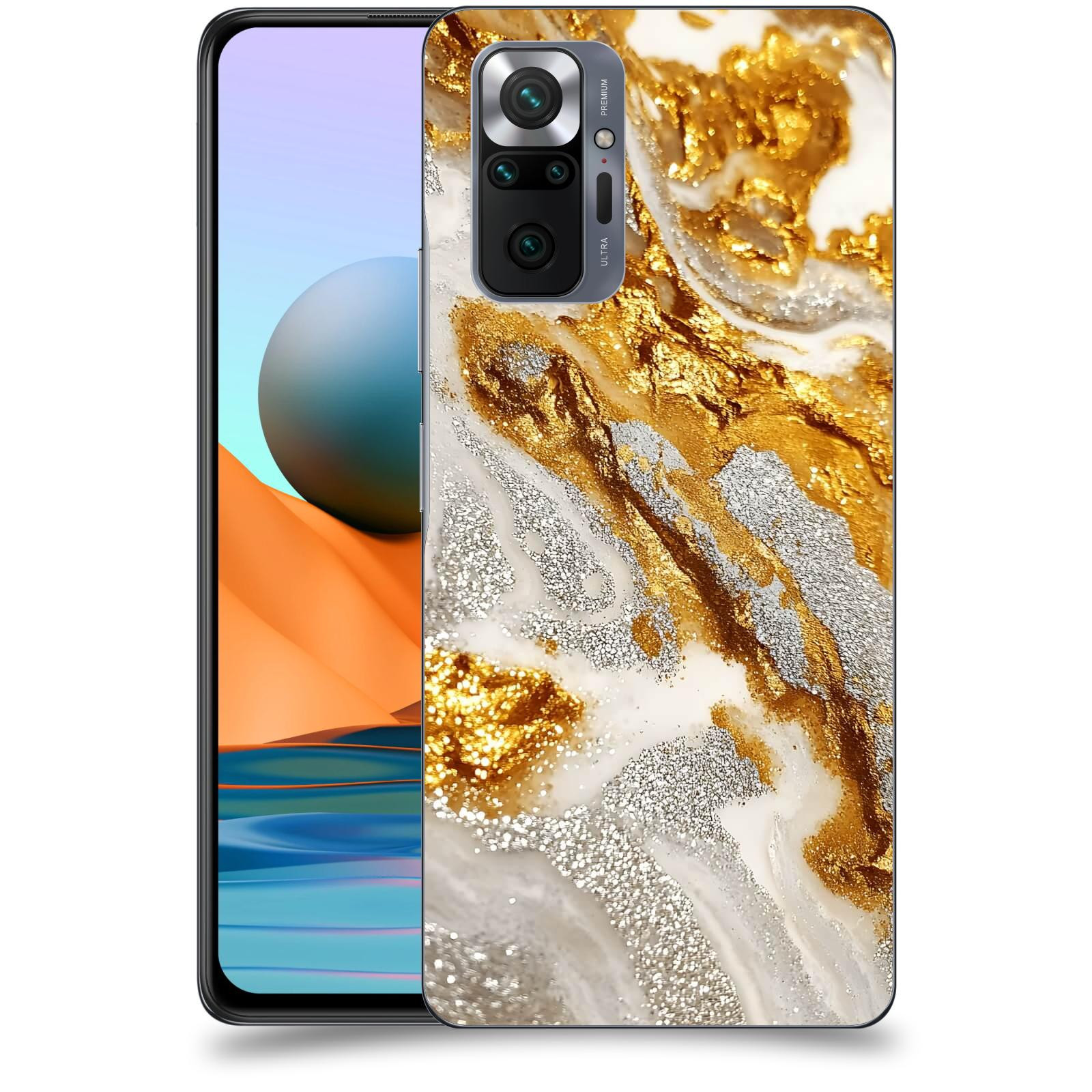 ACOVER Kryt na mobil Xiaomi Redmi Note 10 Pro - Liquid Gold II