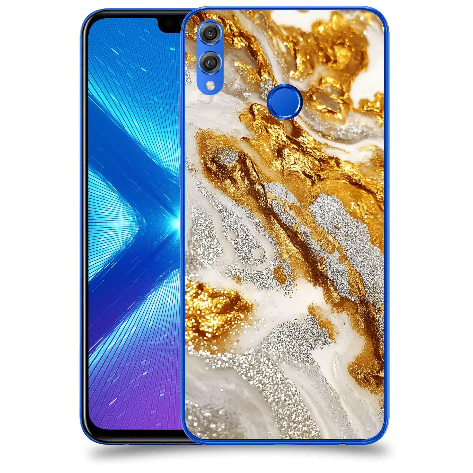 ACOVER Kryt na mobil Honor 8X - Liquid Gold II