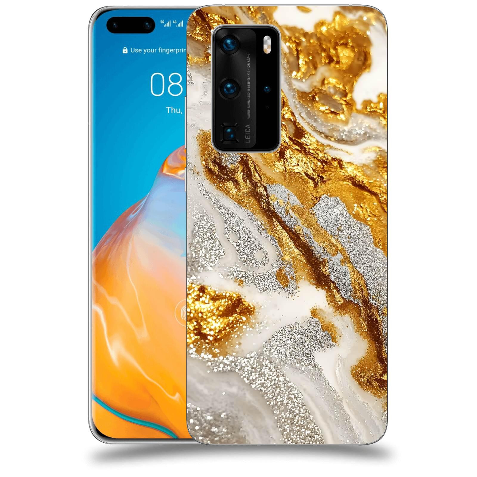 ACOVER Kryt na mobil Huawei P40 - Liquid Gold II