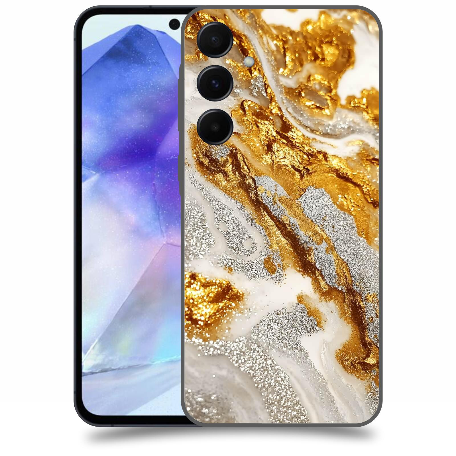 ACOVER Kryt na mobil Samsung Galaxy A55 5G - Liquid Gold II
