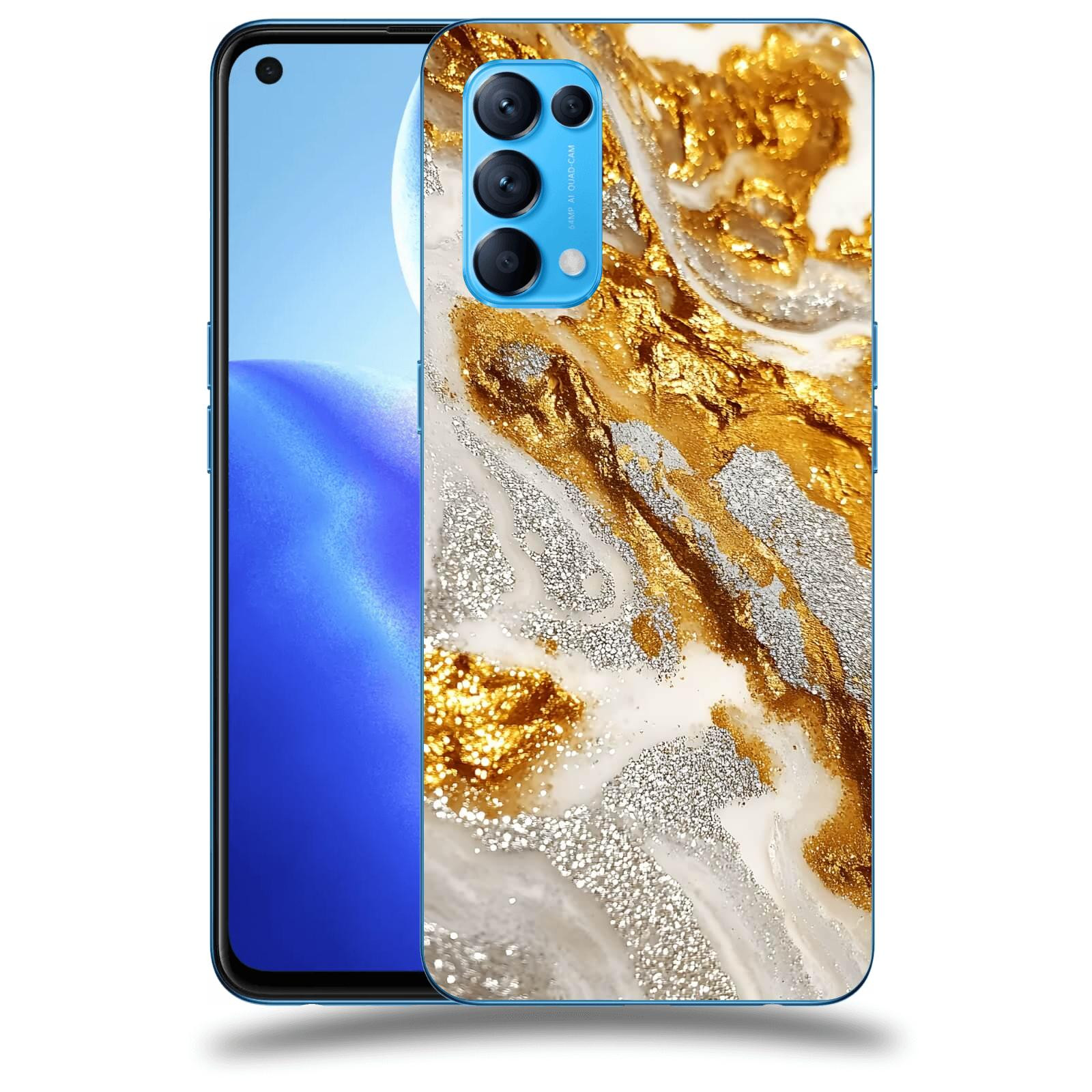 ACOVER Kryt na mobil OPPO Reno 5 5G - Liquid Gold II