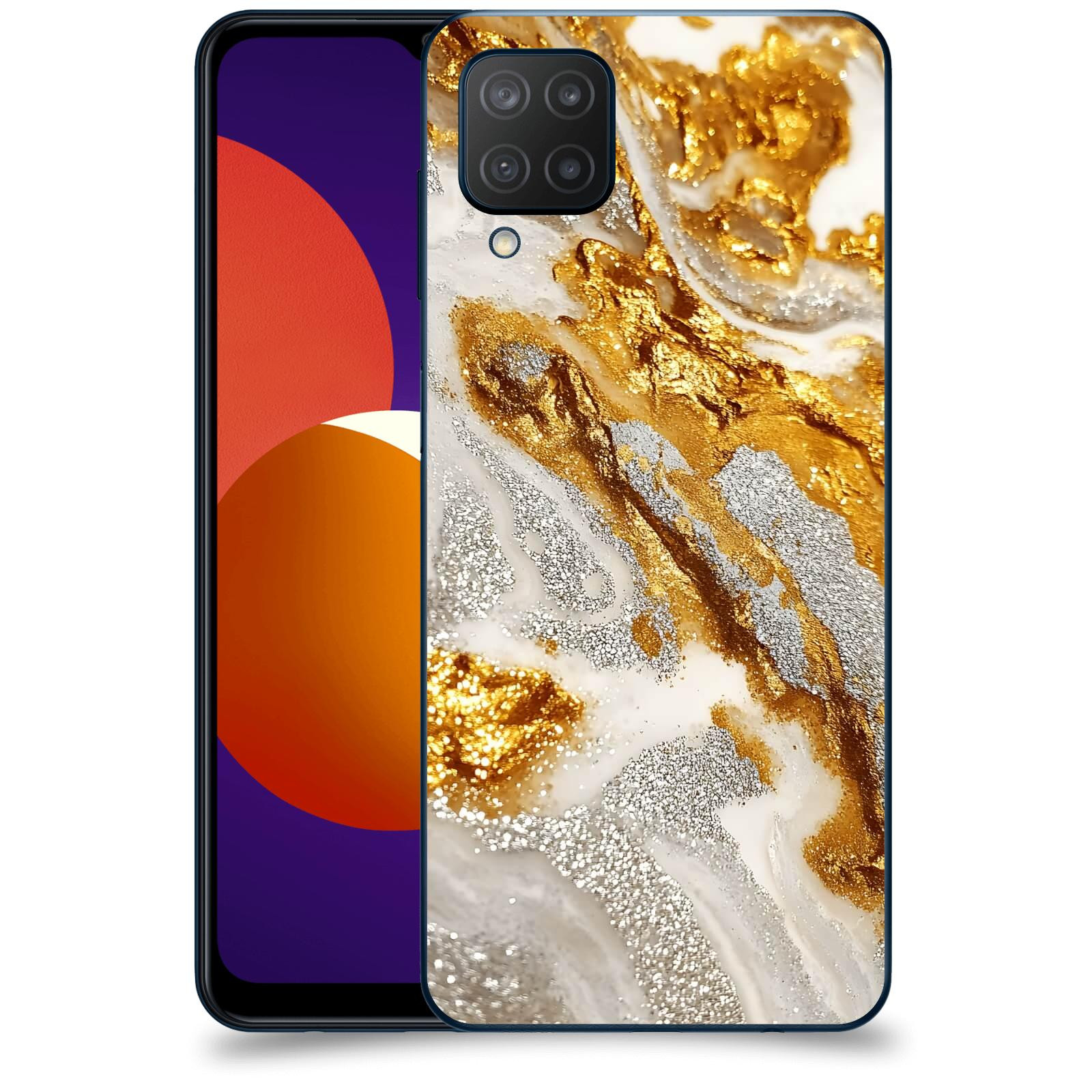 ACOVER Kryt na mobil Samsung Galaxy M12 M127F - Liquid Gold II