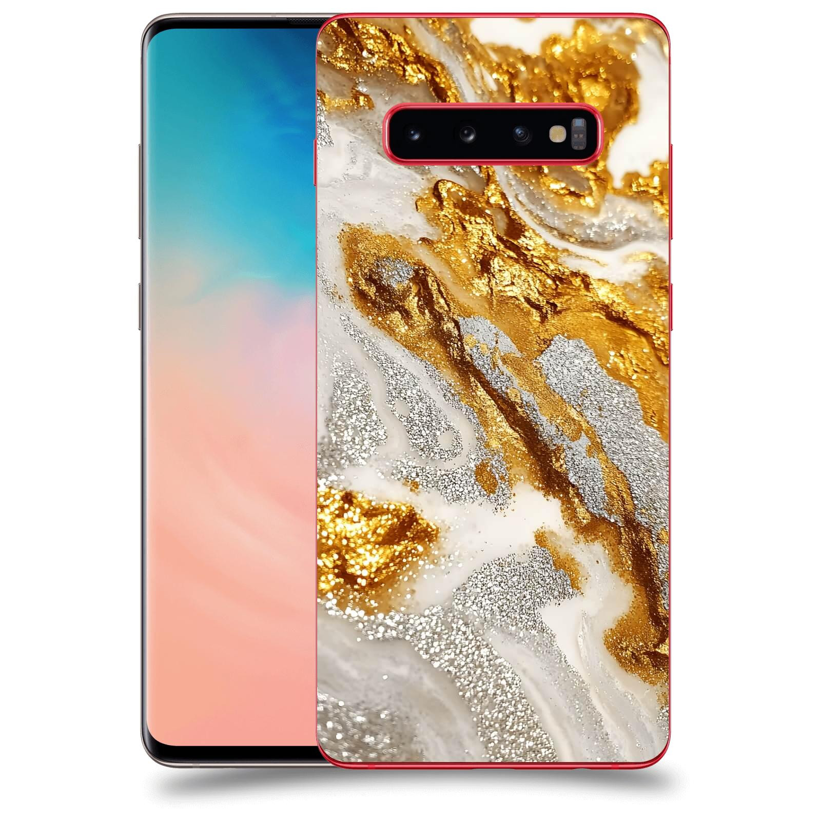 ACOVER Kryt na mobil Samsung Galaxy S10 Plus G975 - Liquid Gold II