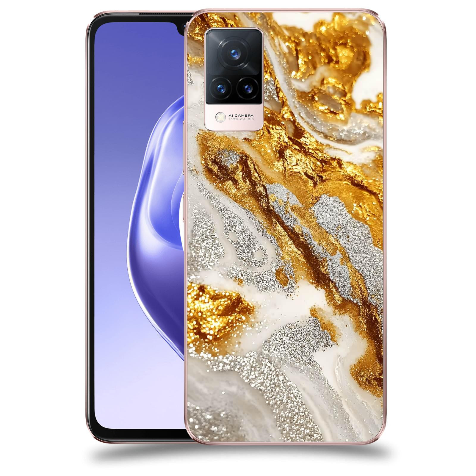 ACOVER Kryt na mobil Vivo V21 5G - Liquid Gold II