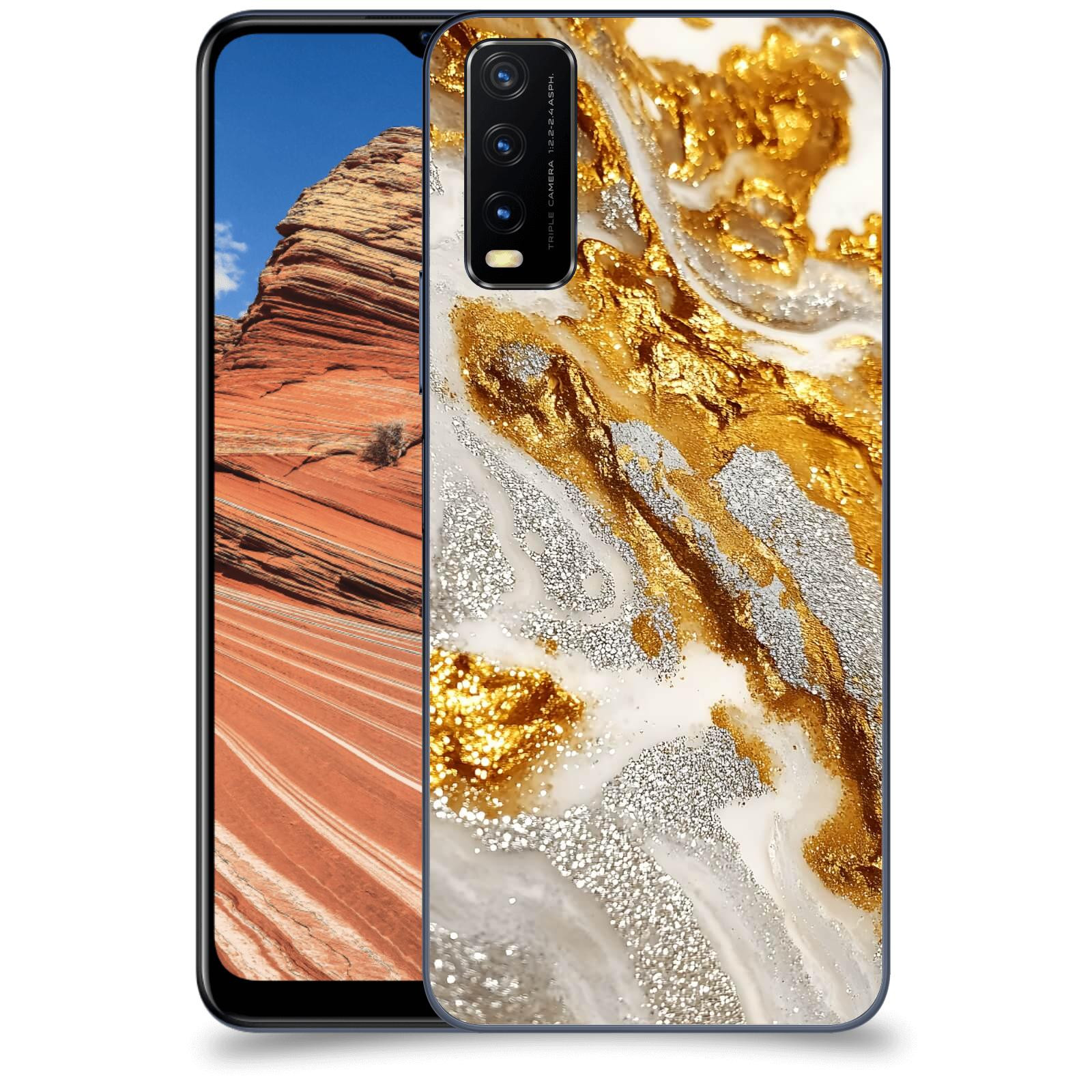 ACOVER Kryt na mobil Vivo Y20s - Liquid Gold II