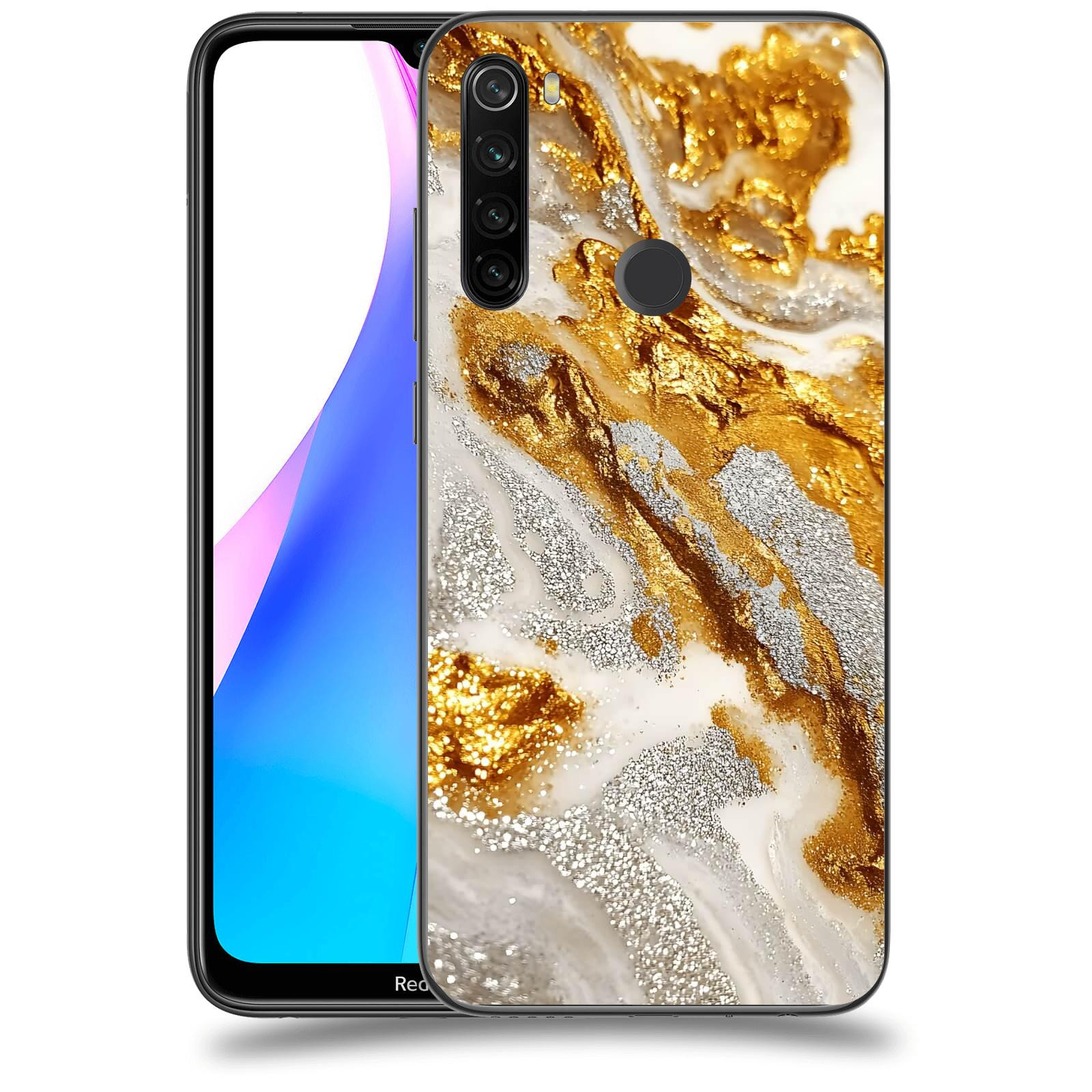 ACOVER Kryt na mobil Xiaomi Redmi Note 8T - Liquid Gold II