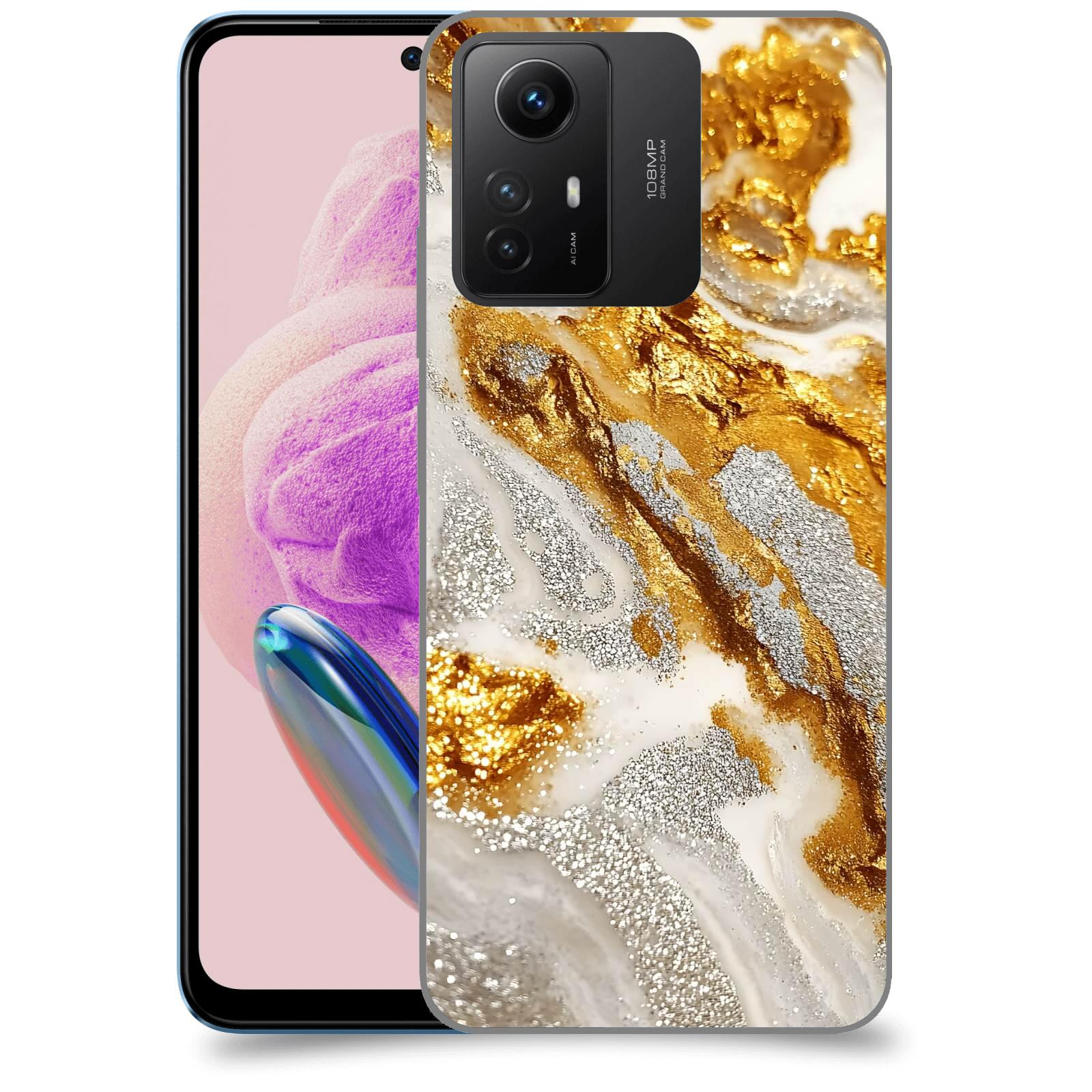 ACOVER Kryt na mobil Xiaomi Redmi Note 12S - Liquid Gold II