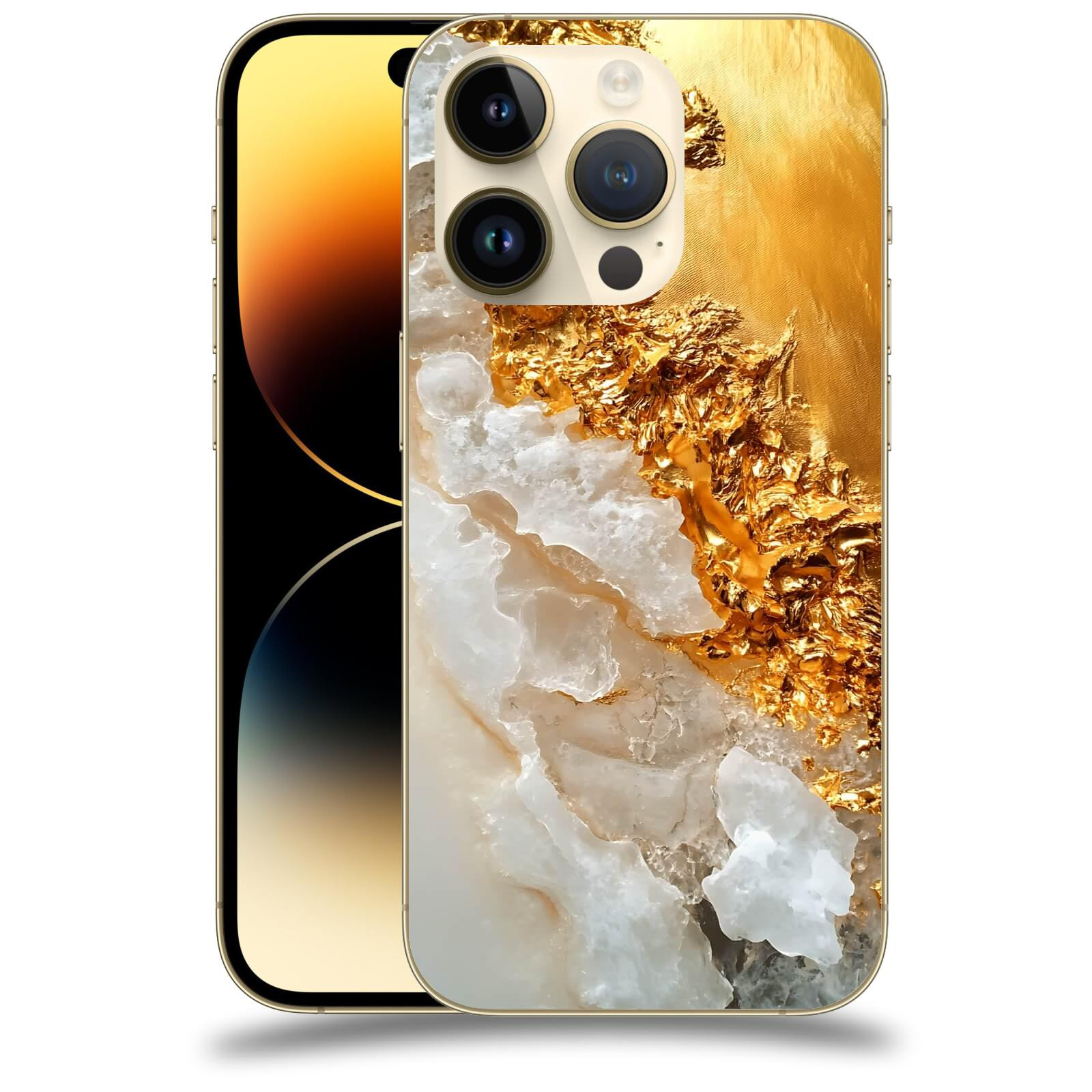 ACOVER Kryt na mobil Apple iPhone 14 Pro - Liquid Gold III