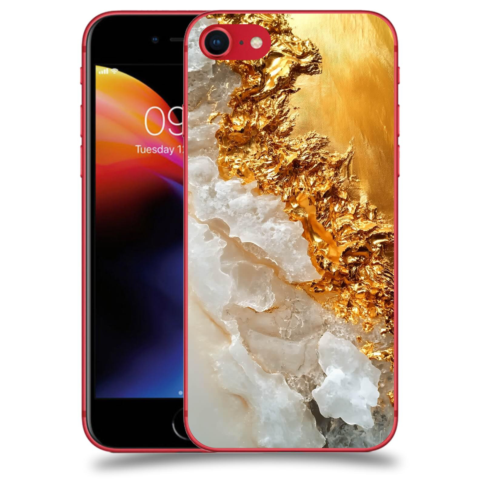 ACOVER Kryt na mobil Apple iPhone 8 - Liquid Gold III