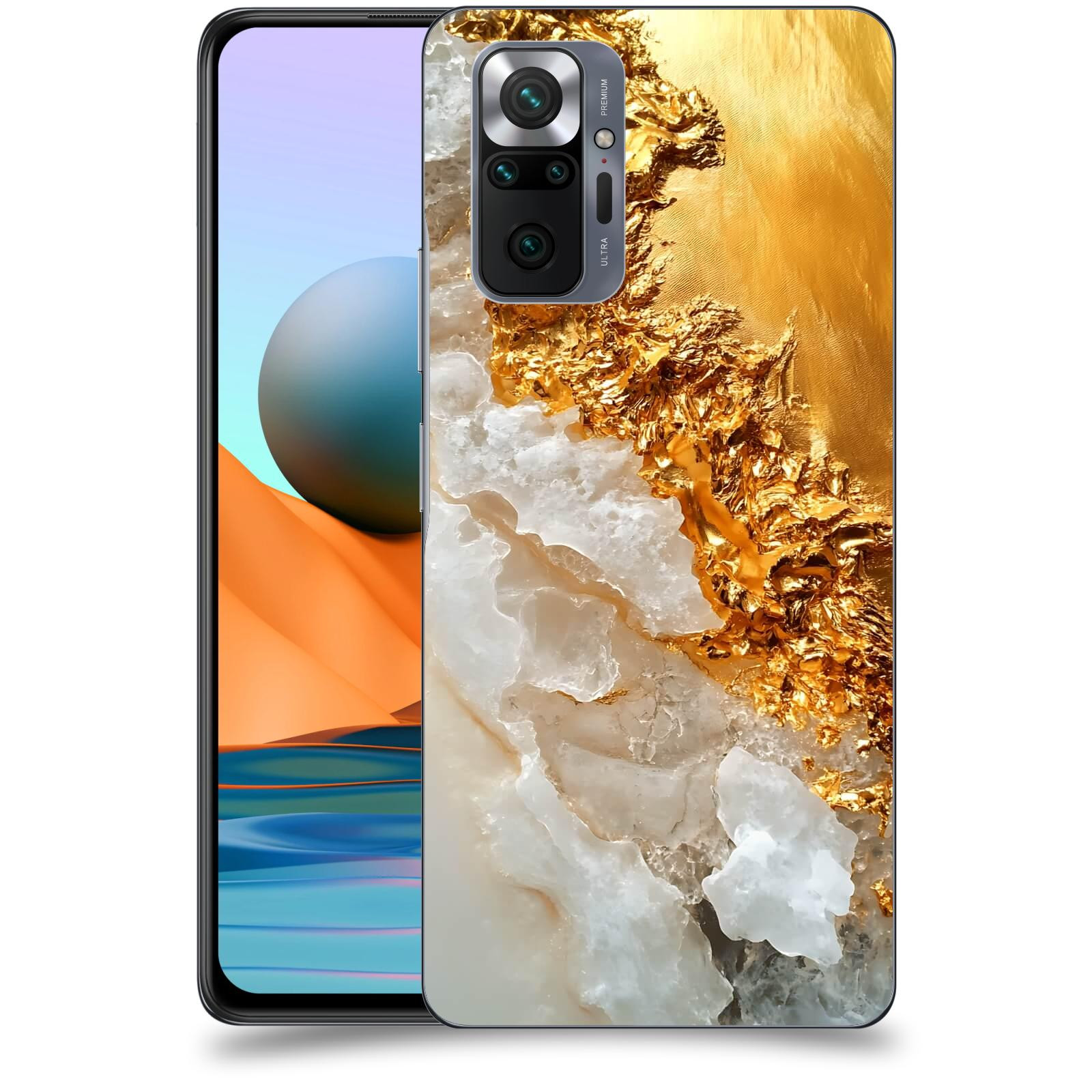 ACOVER Kryt na mobil Xiaomi Redmi Note 10 Pro - Liquid Gold III