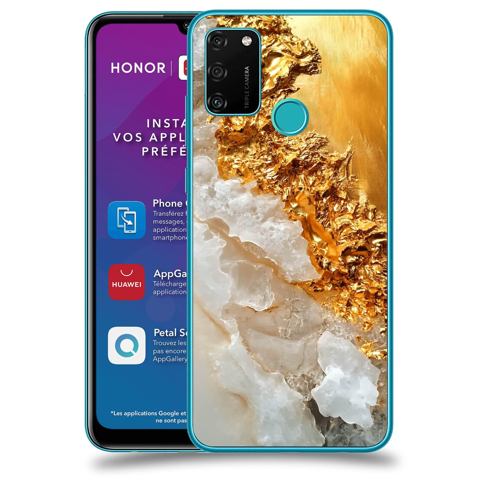 ACOVER Kryt na mobil Honor 9A - Liquid Gold III