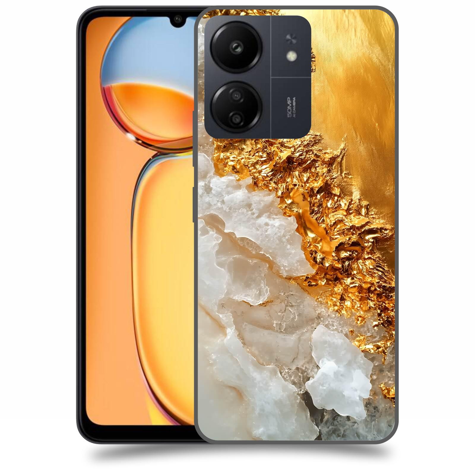 ACOVER Kryt na mobil Xiaomi Redmi 13C 4G  Liquid Gold III
