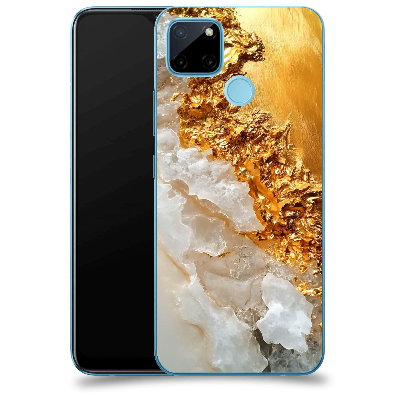 ACOVER Kryt na mobil Realme C21Y - Liquid Gold III