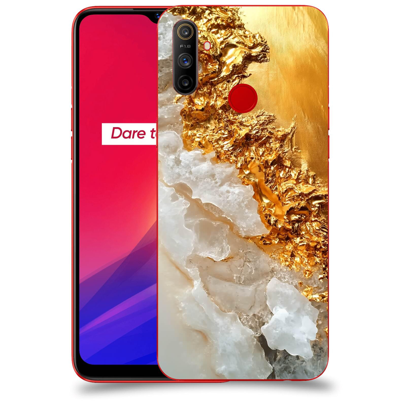 ACOVER Kryt na mobil Realme C3 - Liquid Gold III