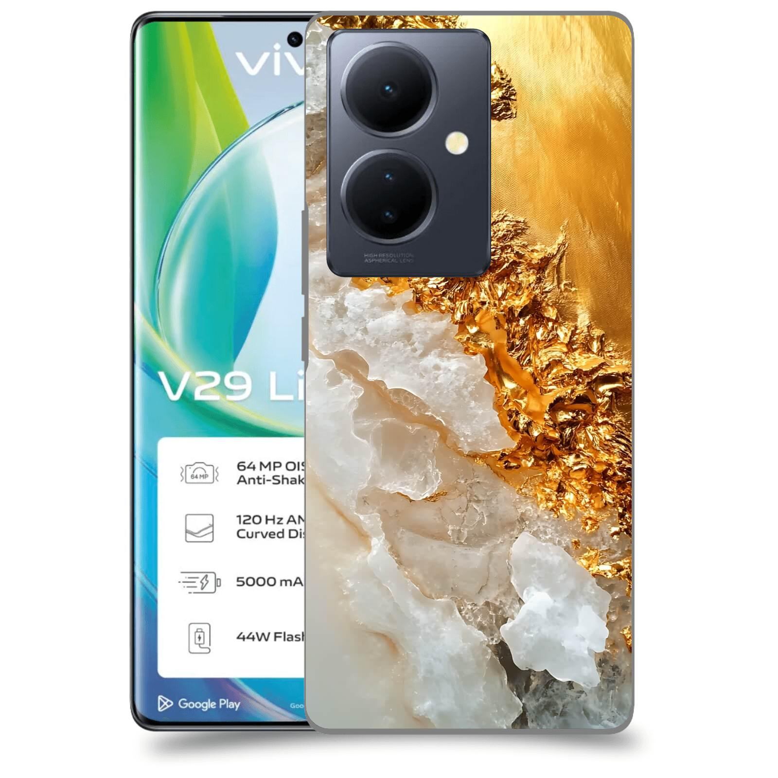 ACOVER Kryt na mobil VIVO V29 Lite 5G - Liquid Gold III