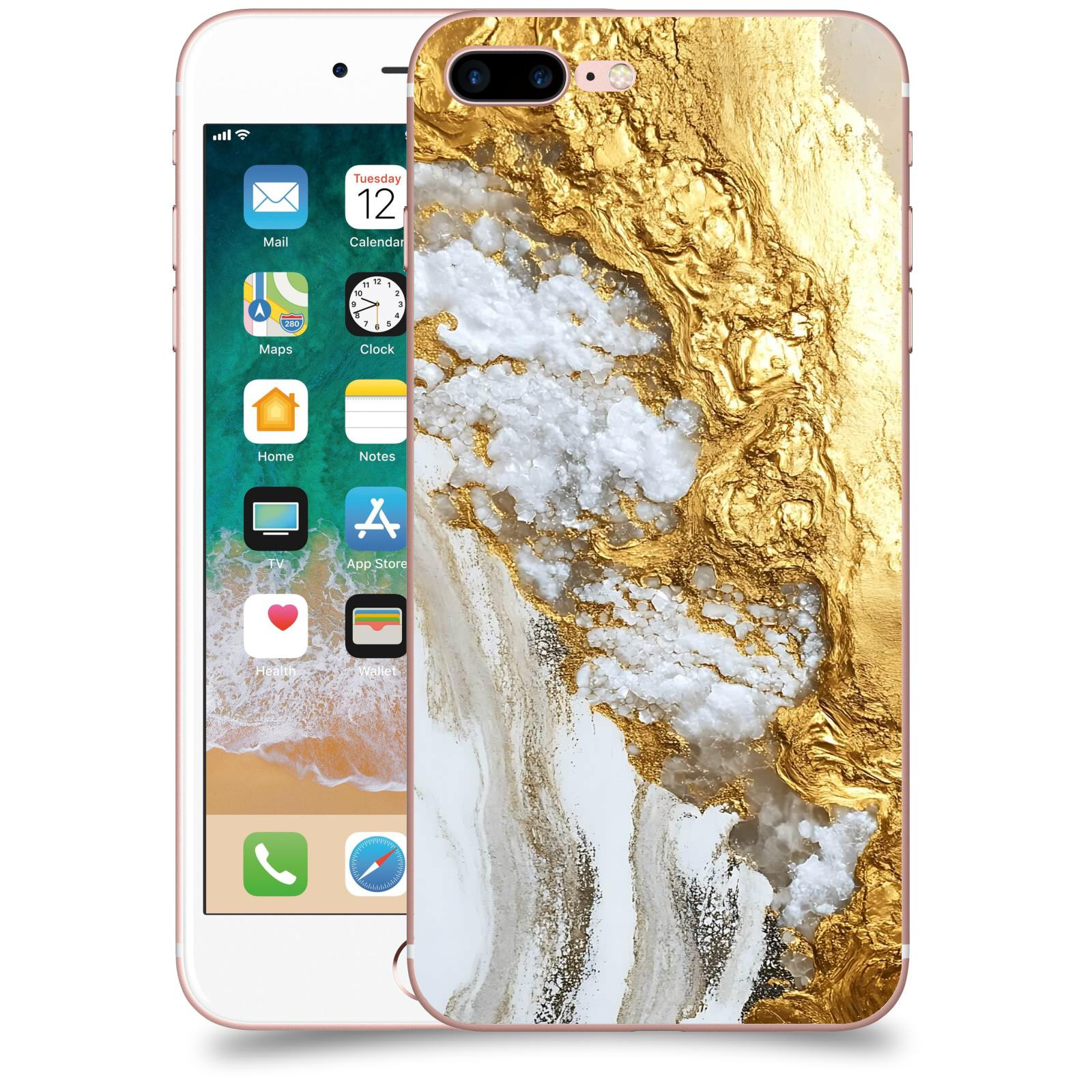 ACOVER Kryt na mobil Apple iPhone 7 Plus - Liquid Gold V