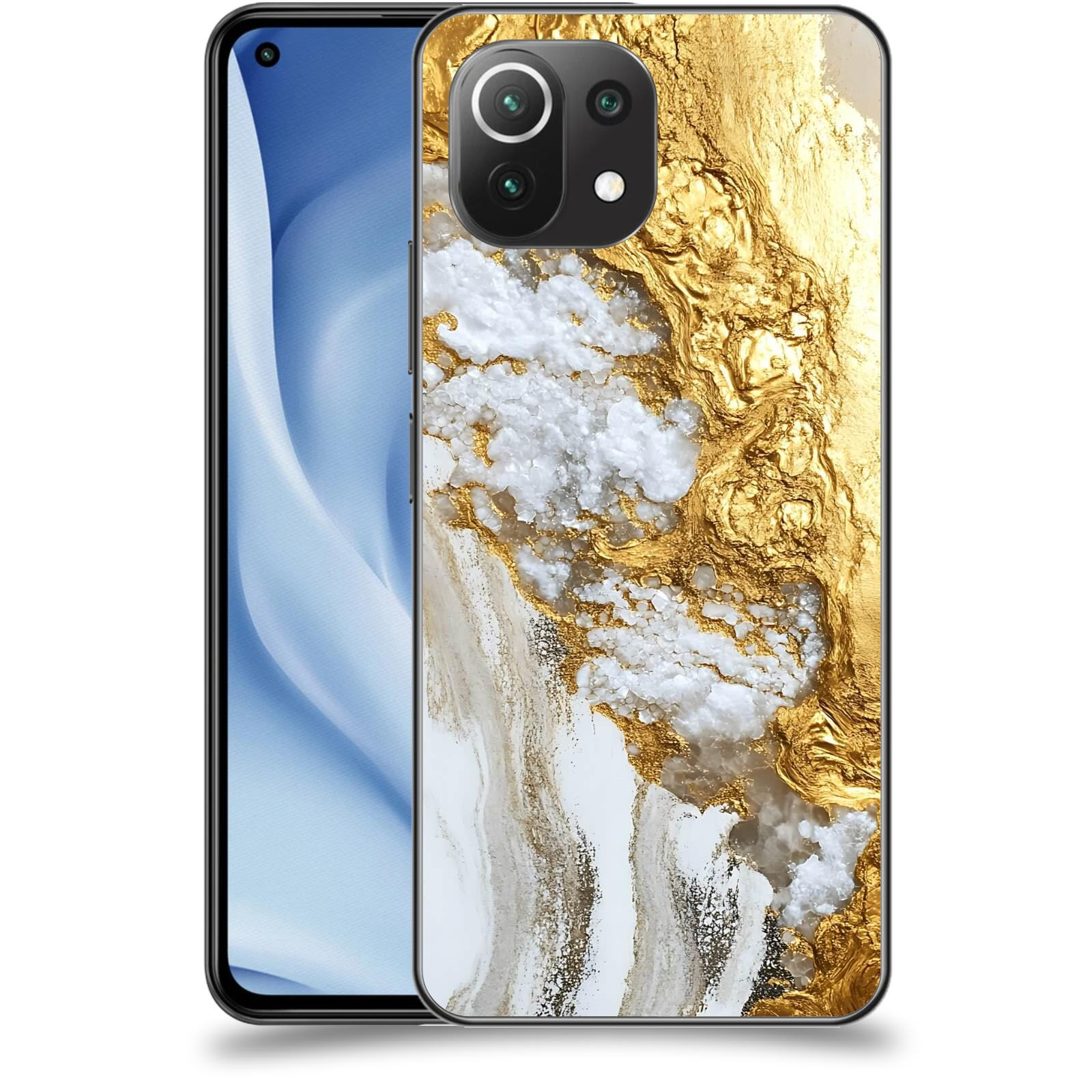 ACOVER Kryt na mobil Xiaomi Mi 11 Lite - Liquid Gold V