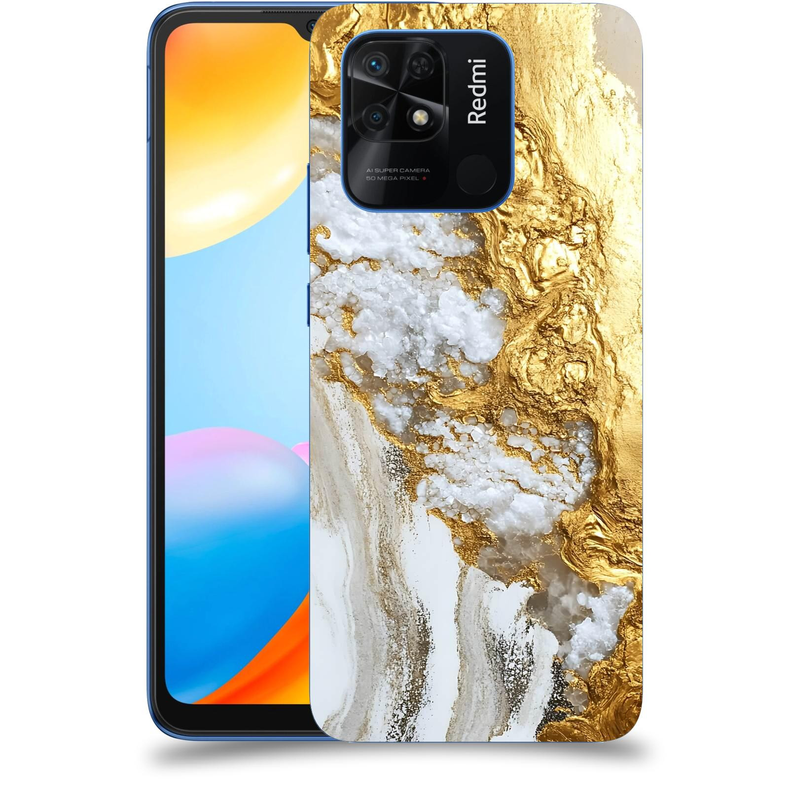 ACOVER Kryt na mobil Xiaomi Redmi 10C - Liquid Gold V