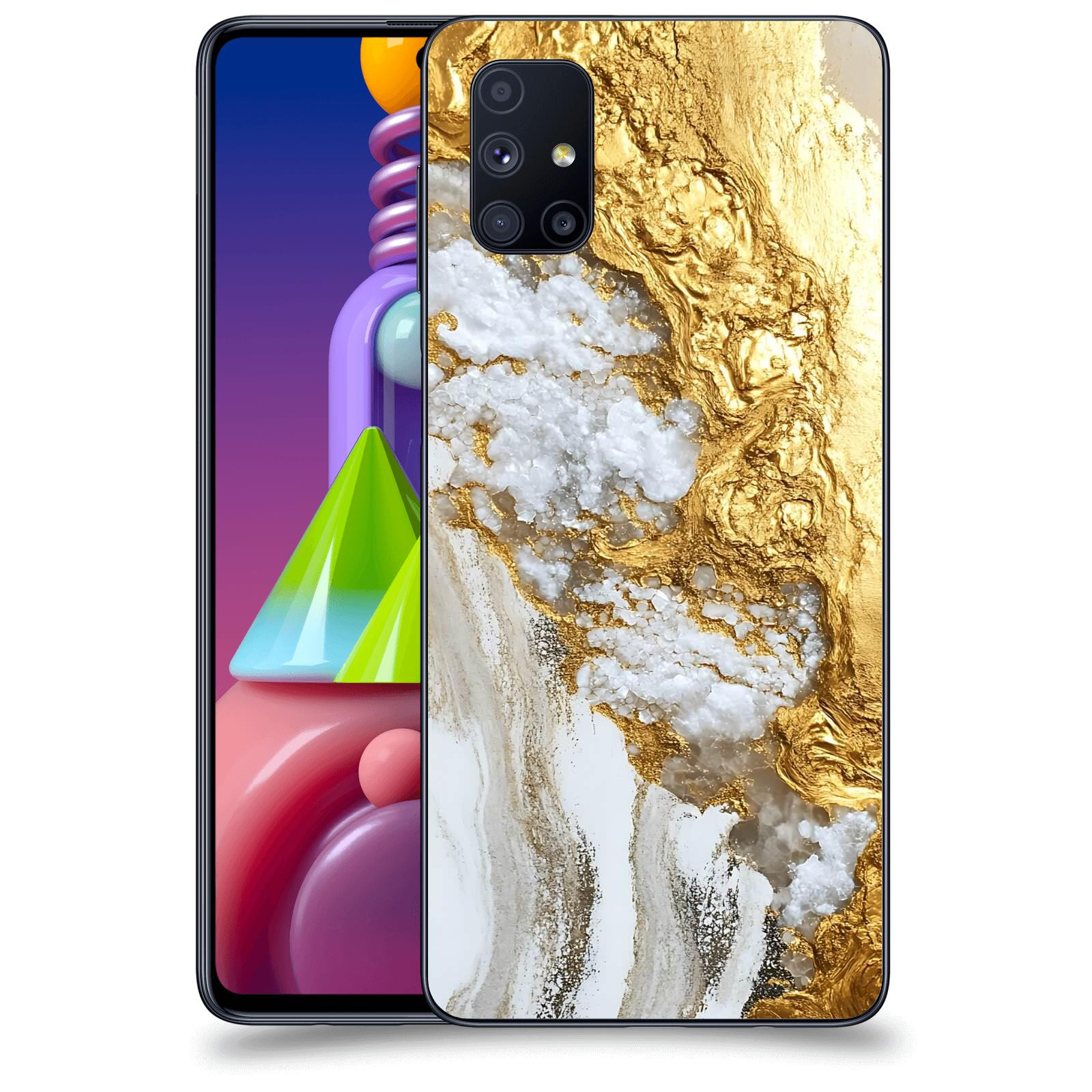 ACOVER Kryt na mobil Samsung Galaxy M51 M515F - Liquid Gold V